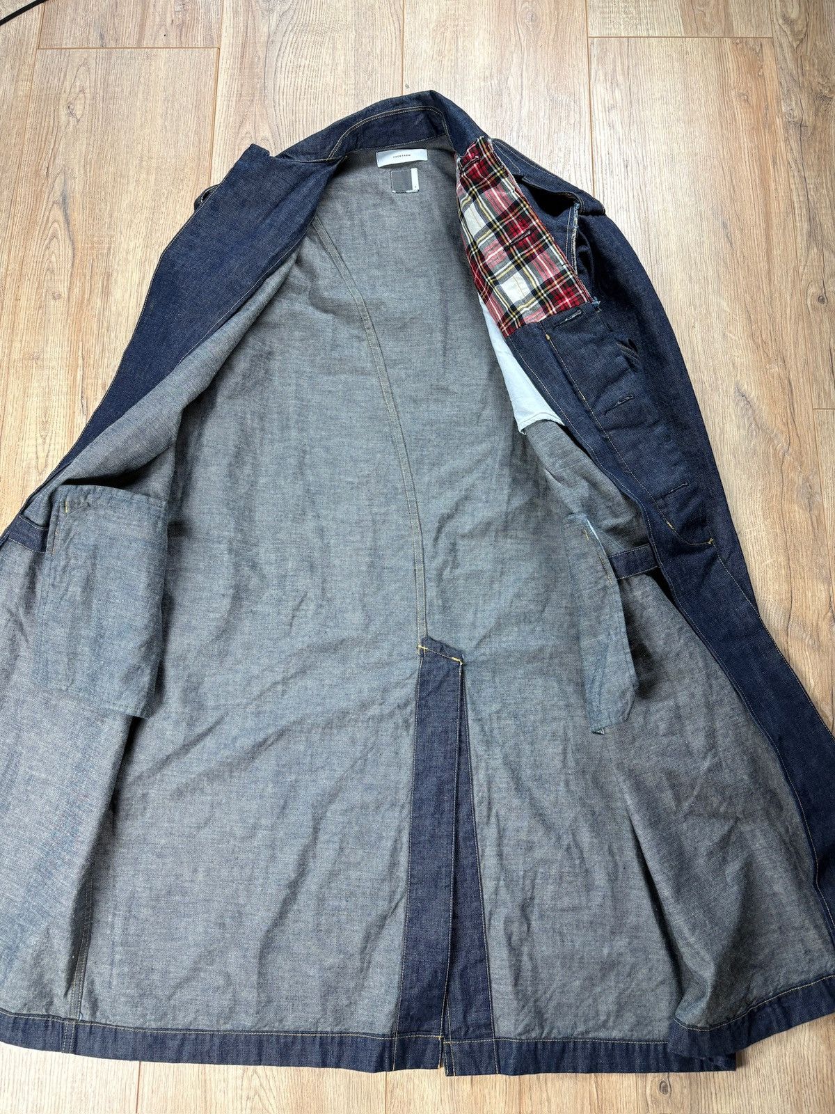Facetasm Facetasm Denim Layered Long Coat Size US L / EU 52-54 / 3 - 14 Thumbnail