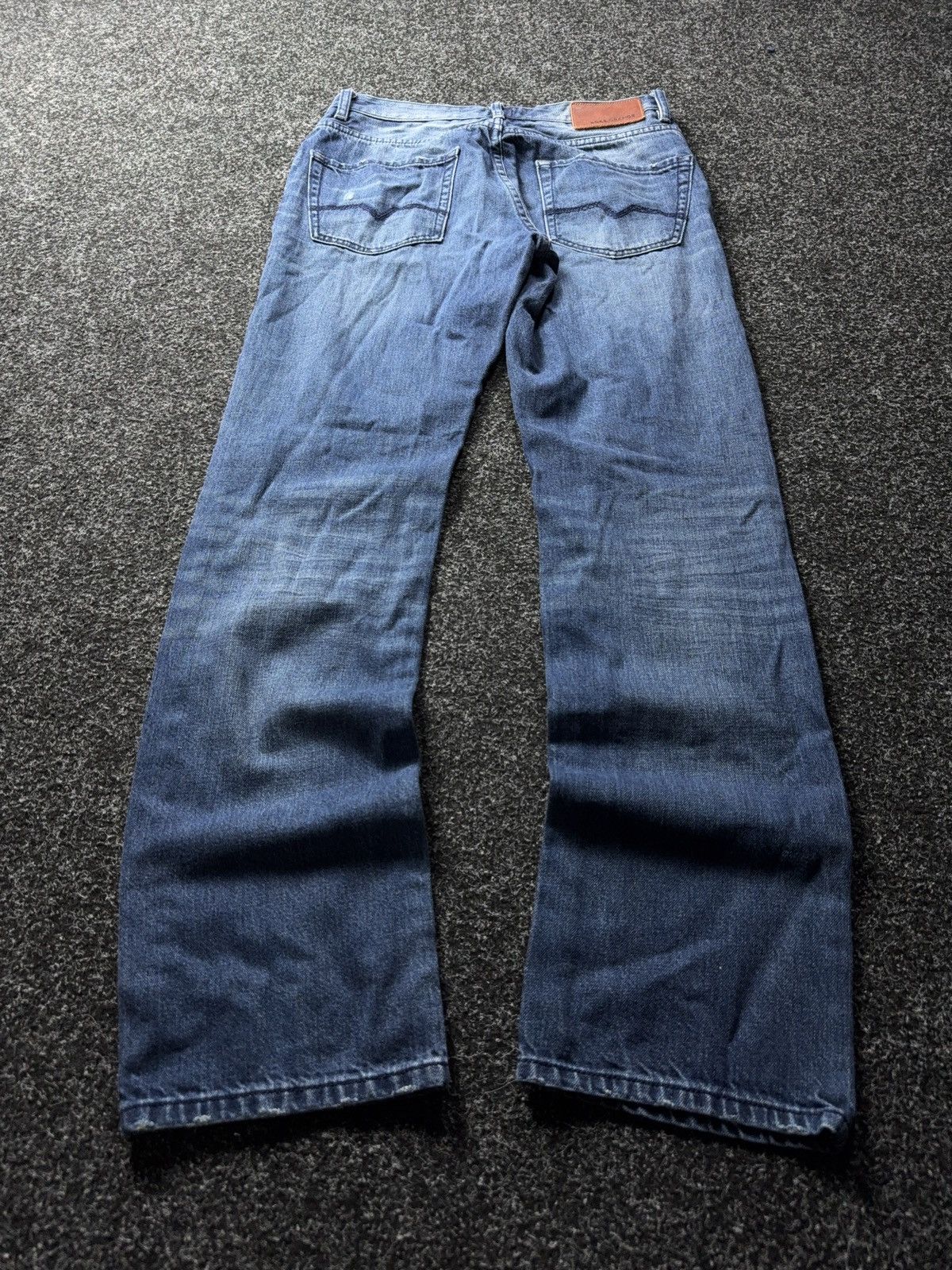 Hugo Boss Luxury Y2K Distressed Vintage Hugo Boss Orange Jeans Blue Size US 31 - 11 Thumbnail