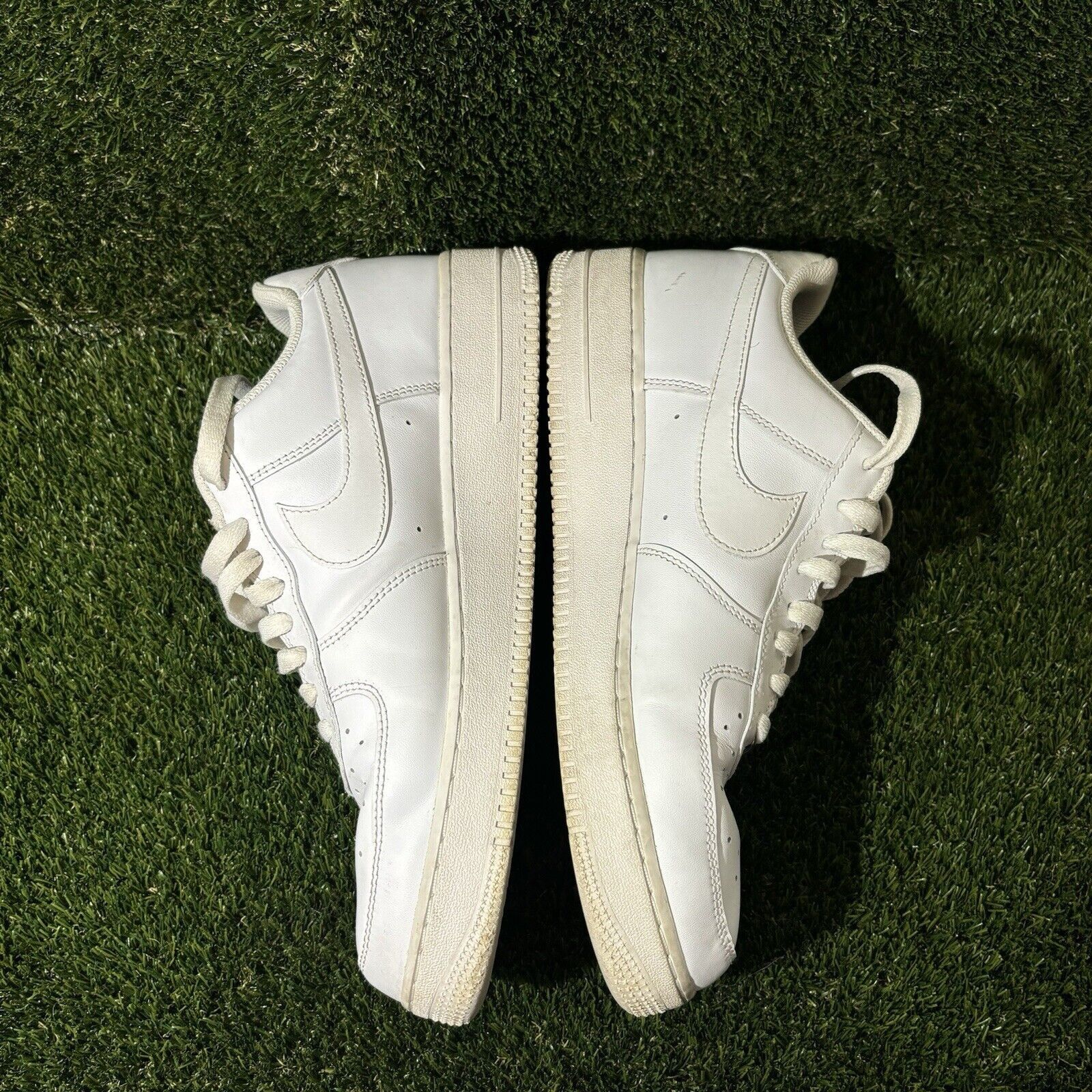 Nike Size 12 - Nike Air Force 1 '07 Low Triple White Size US 12 / EU 45 - 3 Thumbnail