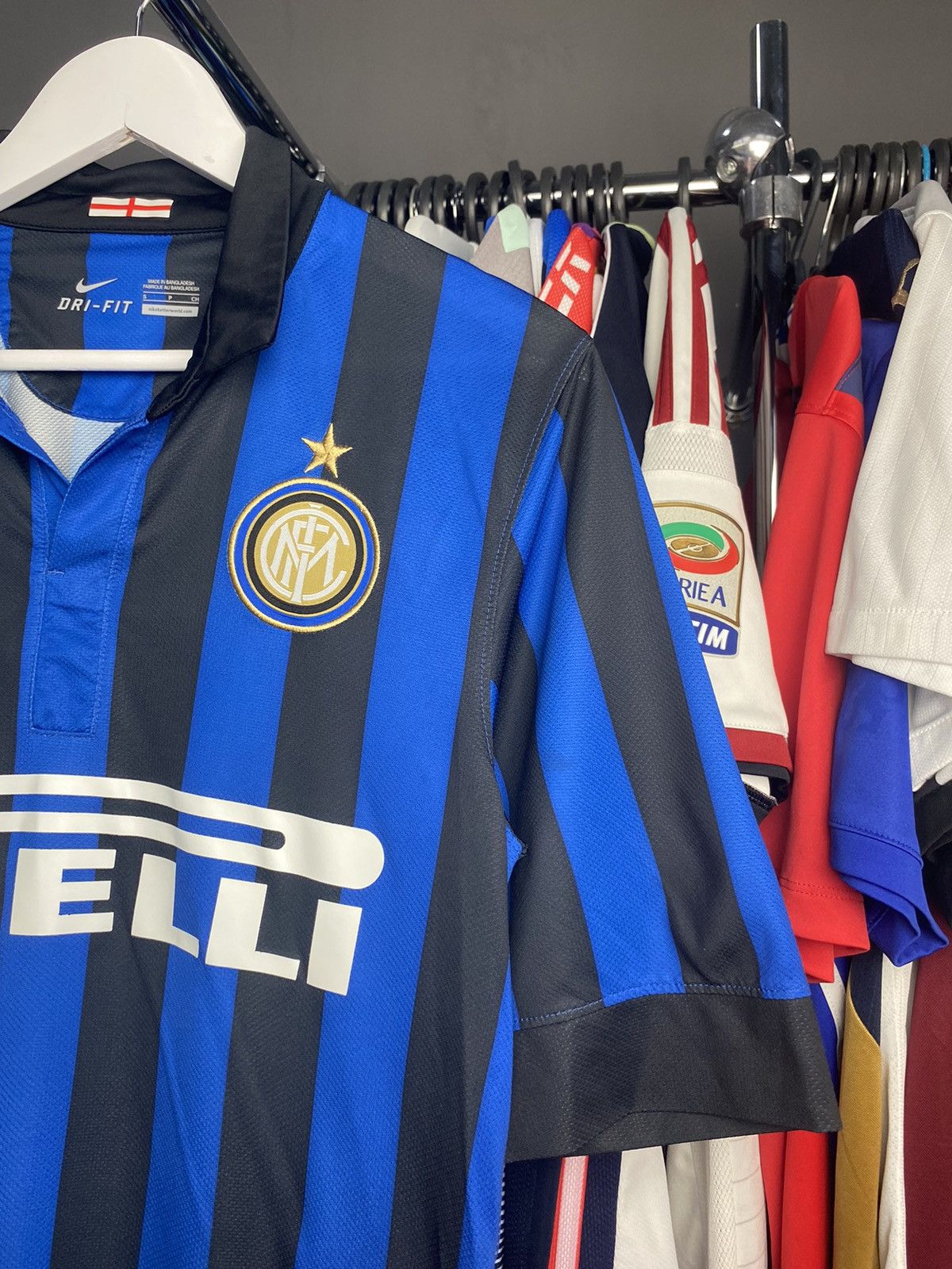 Nike 2011/12 NIKE INTER MILAN HOME SOCCER JERSEY FOOTBALL SHIRT Size US S / EU 44-46 / 1 - 4 Thumbnail