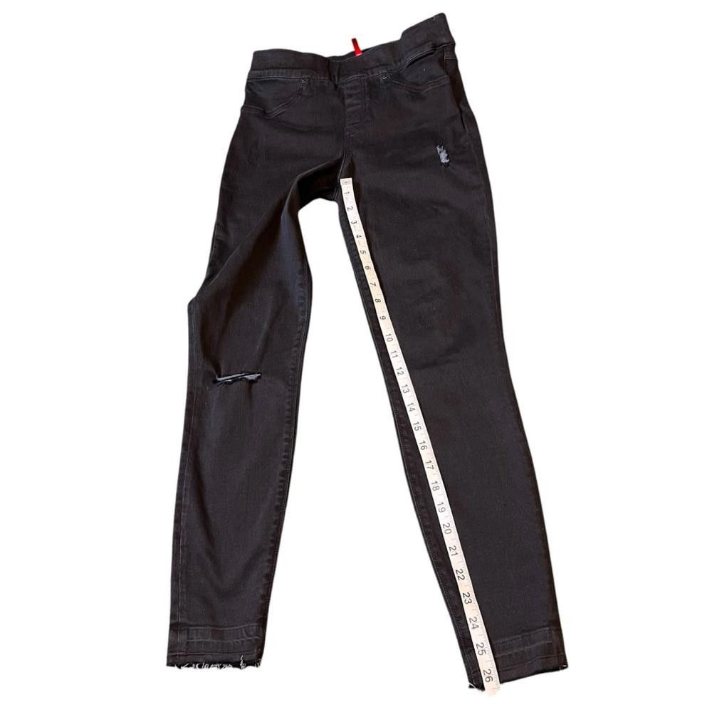 Domenico Spano SPANX Black Distressed Skinny Jeans Size 28" / US 6 / IT 42 - 4 Thumbnail