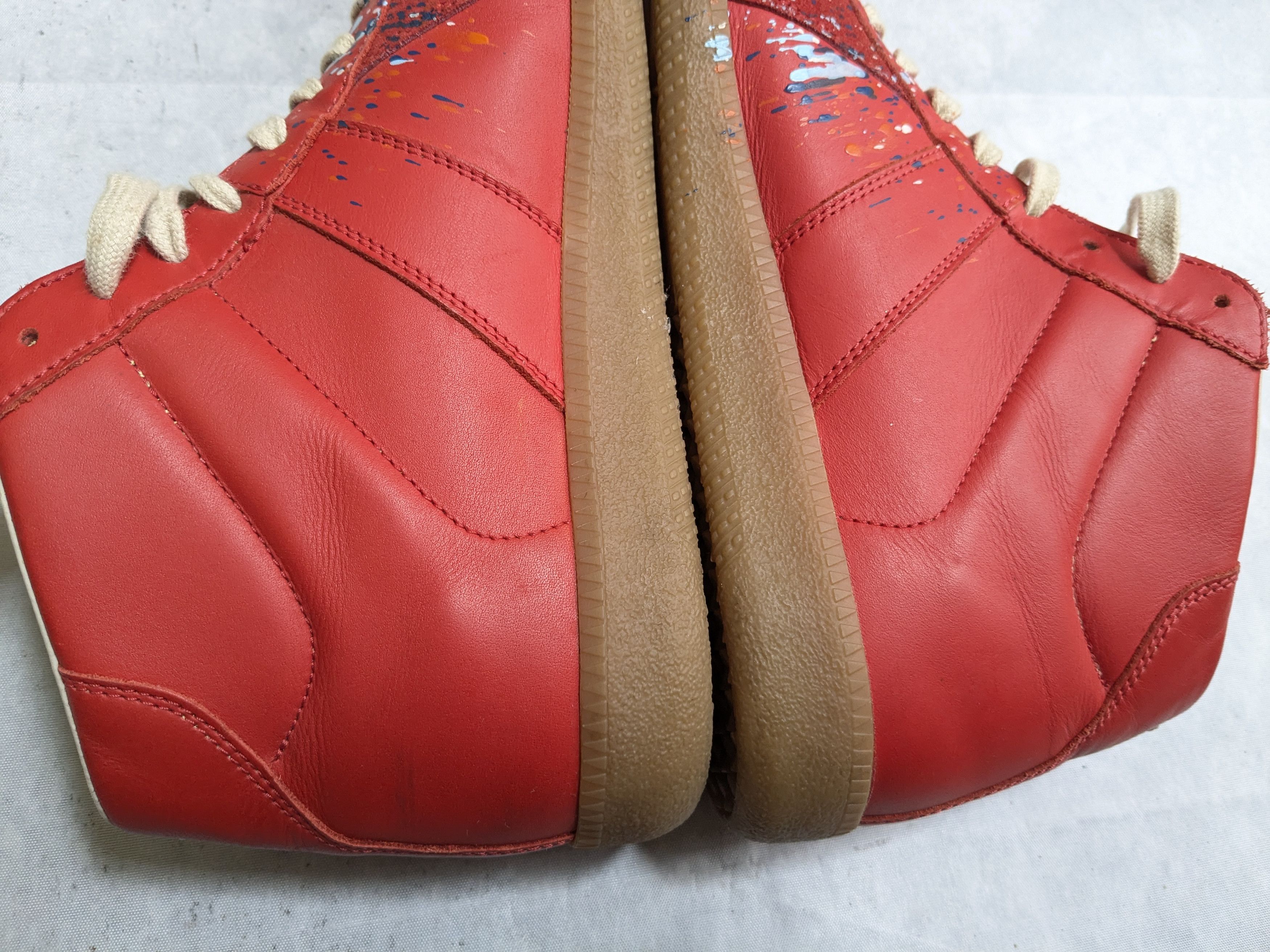 Maison Margiela Maison Margiela Replica GAT Red Paint Splatter 9 42 High Top Size US 9 / EU 42 - 11 Thumbnail