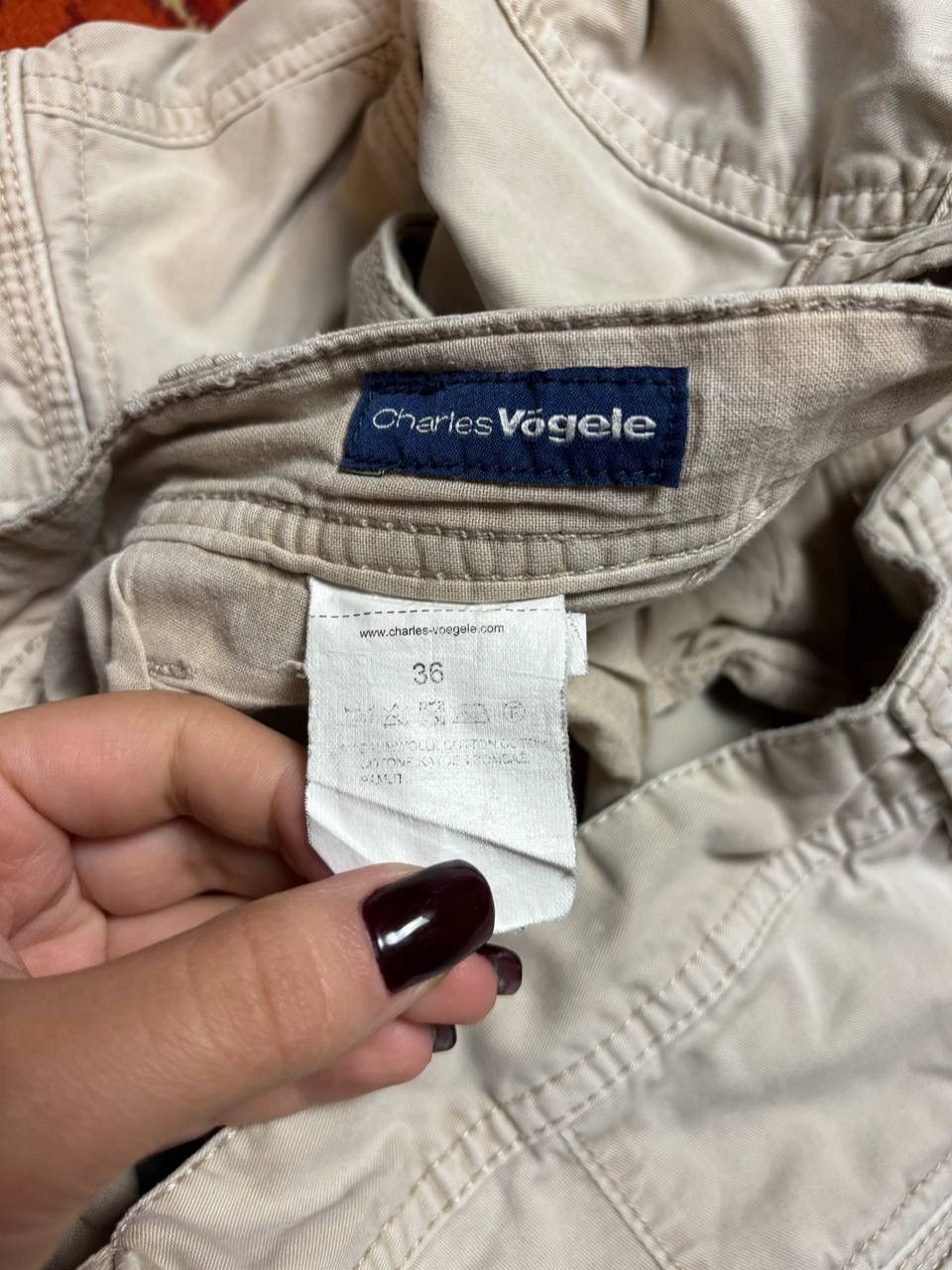 Japanese Brand × Vintage Vintage Y2K Charles Vogele Cargo Baggi Short Size US 36 / EU 52 - 6 Thumbnail