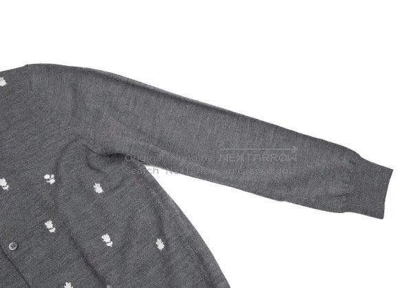Comme des Garcons Comme Des Garcons Grey vintage embroidered pattern knitted Size L / US 10 / IT 46 - 6 Thumbnail