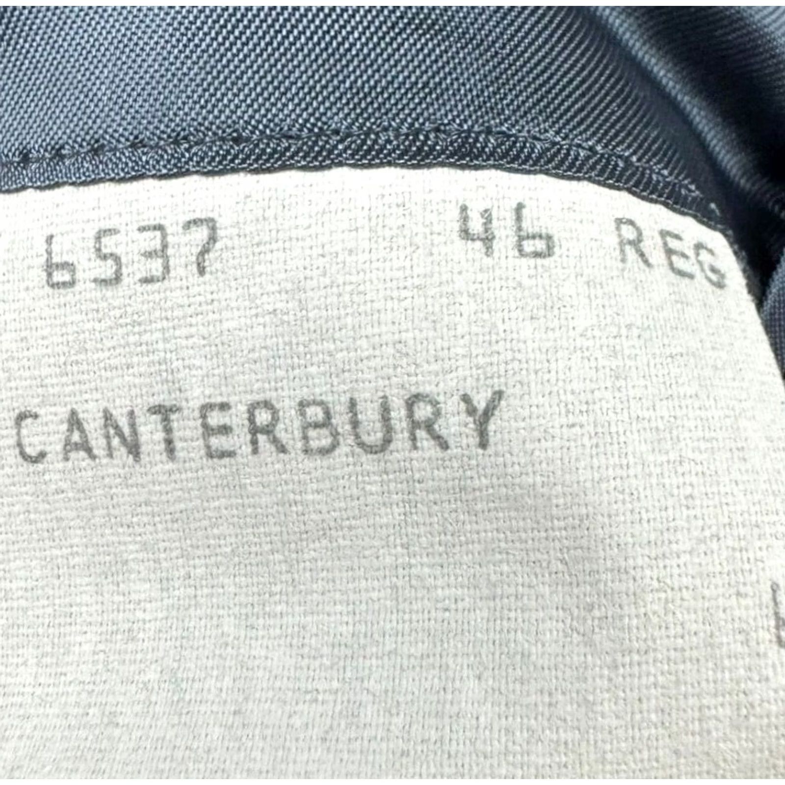 Vintage Hickey Freeman Canterbury Loro Piani Wool 2-Button Blazer Gray 46 R Men Blazer - 2-Button Front, Notch Lapel, Single-Breasted, Wool 100% Size 46R - 7 Thumbnail