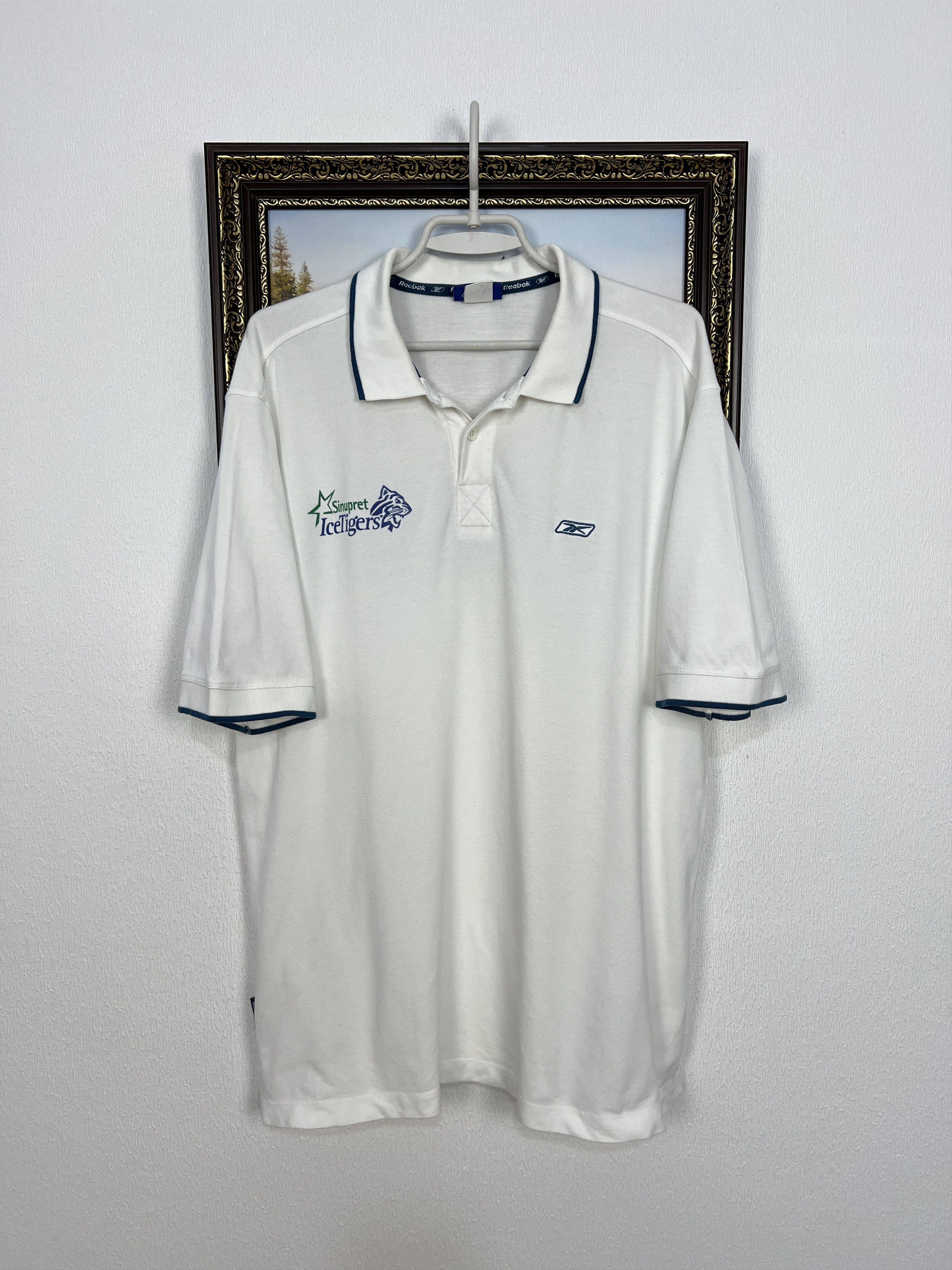 Reebok Vintage Reebok Sinupret Ice Tigers Hockey Jersey Mens Size US L / EU 52-54 / 3 - 1 Thumbnail