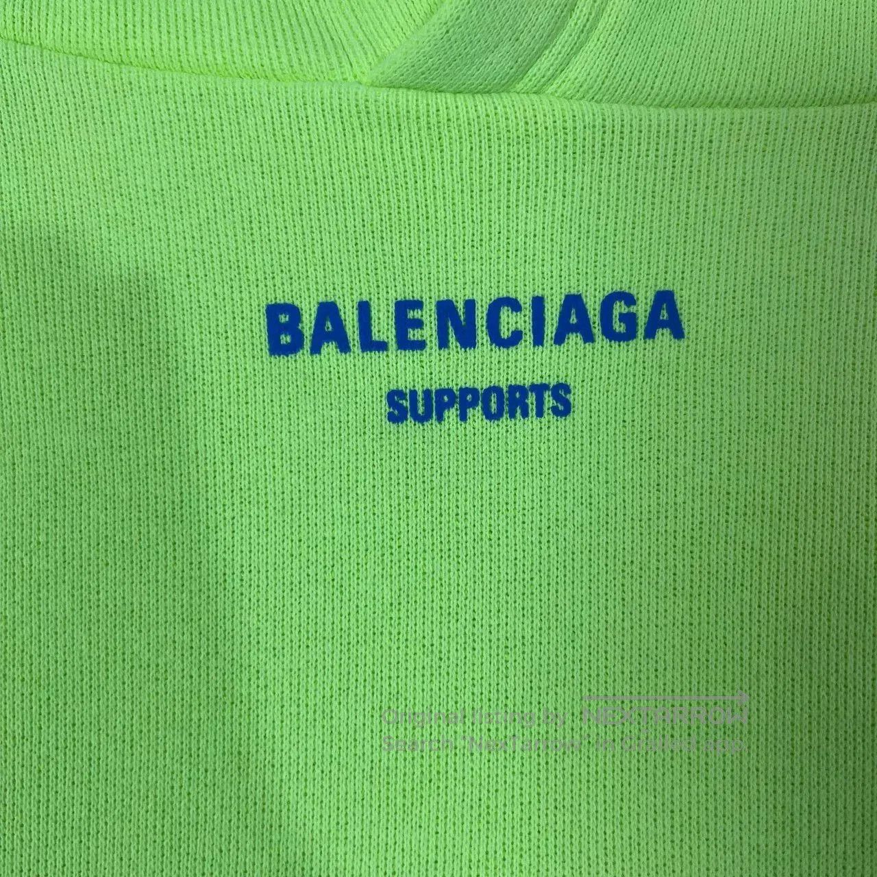 Balenciaga Balenciaga Neon Green Hoodie XS. Size US XS / EU 42 / 0 - 7 Thumbnail