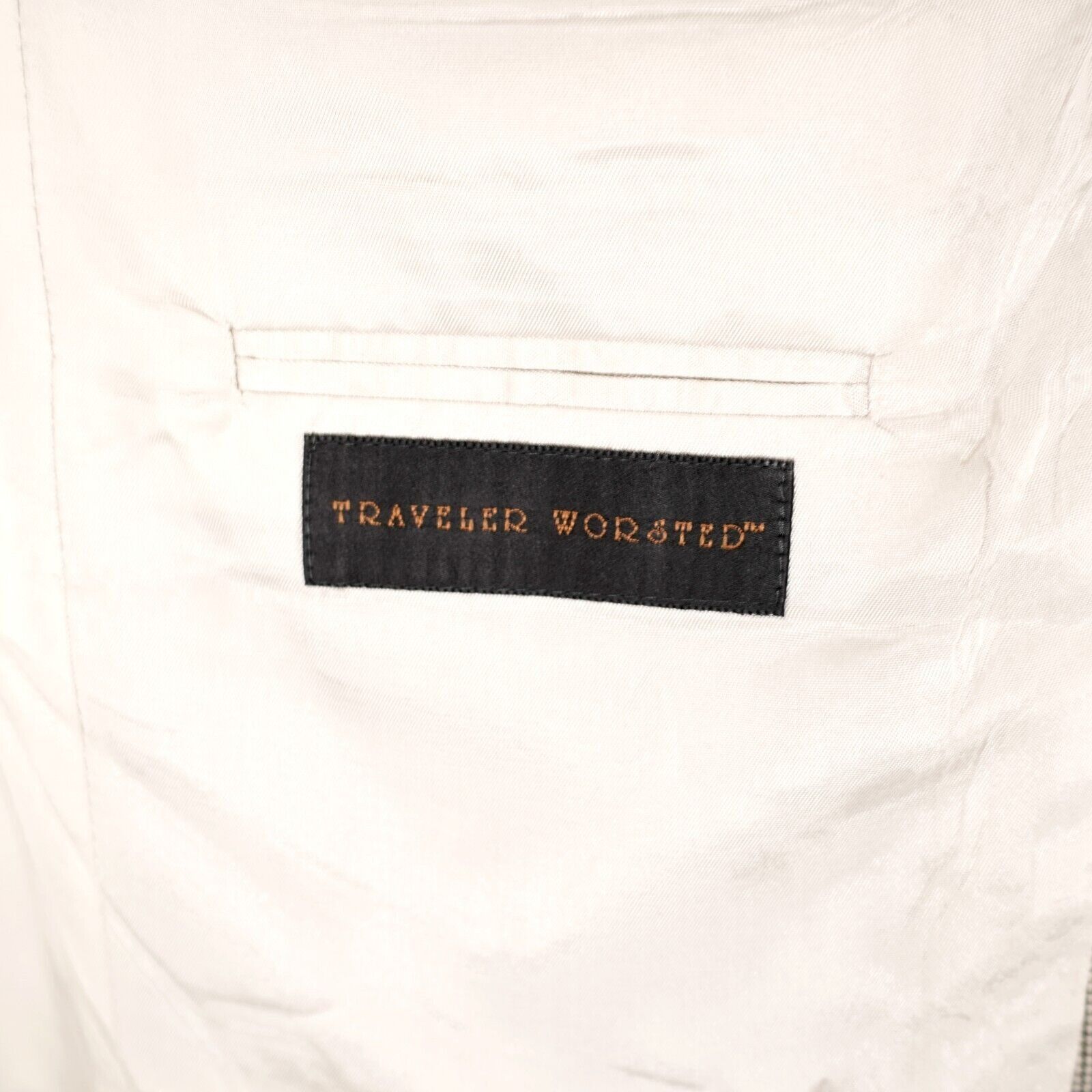 Oscar De La Renta Oscar De La Renta Travelers Worsted Wool 42R Cream Gray Star Size 42R - 9 Thumbnail
