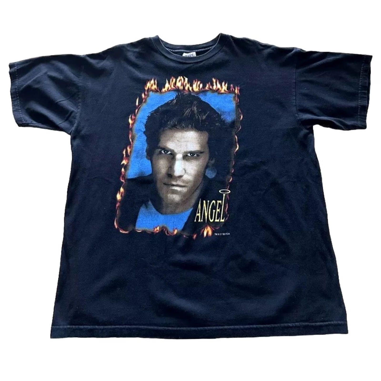 Vintage VINTAGE Buffy the Vampire Slayer T-shirt XL Men Black 90s Angel Cotton Tee Size US XL / EU 56 / 4 - 2 Thumbnail