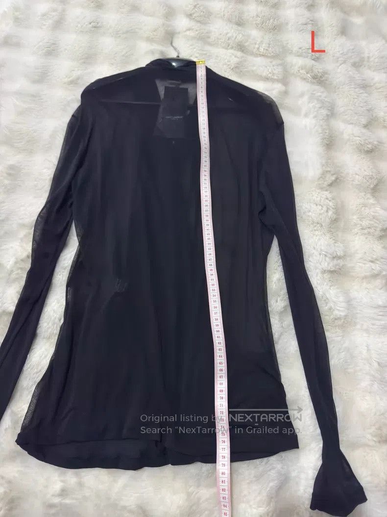 Saint Laurent Paris Saint Laurent Paris Crinkle Deep V Thin Mesh Underwear Shi Size US L / EU 52-54 / 3 - 8 Thumbnail
