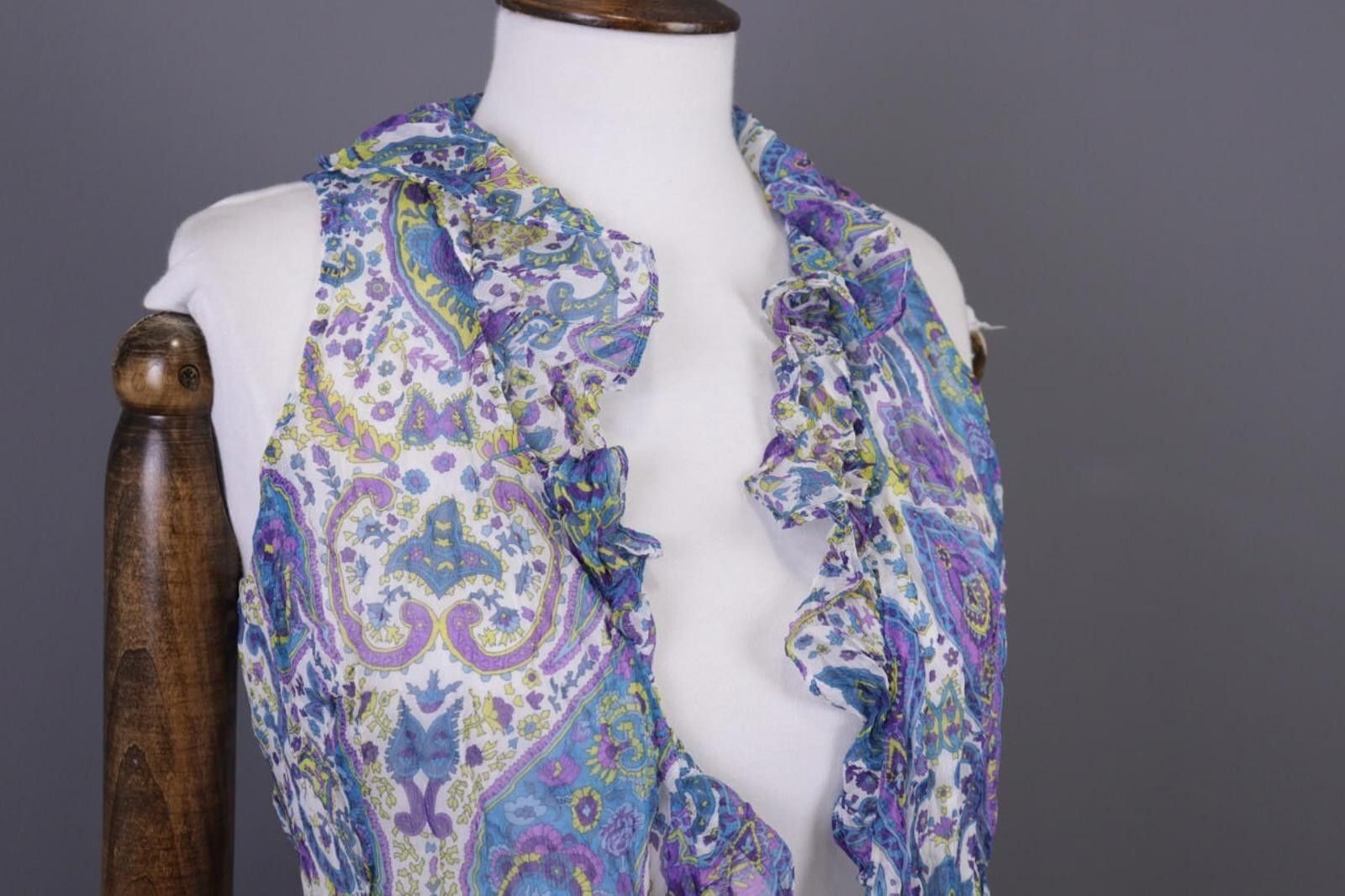 Lauren Ralph Lauren Lauren Ralph Lauren Paisley Silk Cardigan Cape Size 8 / M Size L / US 10 / IT 46 - 5 Thumbnail