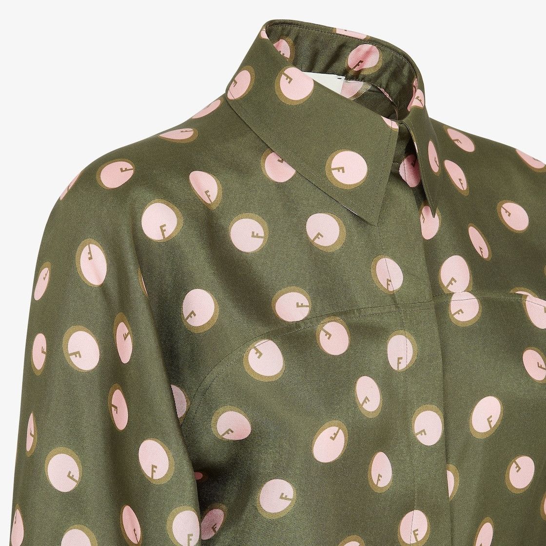 Fendi o1s1wg110925 Shirt in Dark Green Size XL / US 12-14 / IT 48-50 - 3 Thumbnail