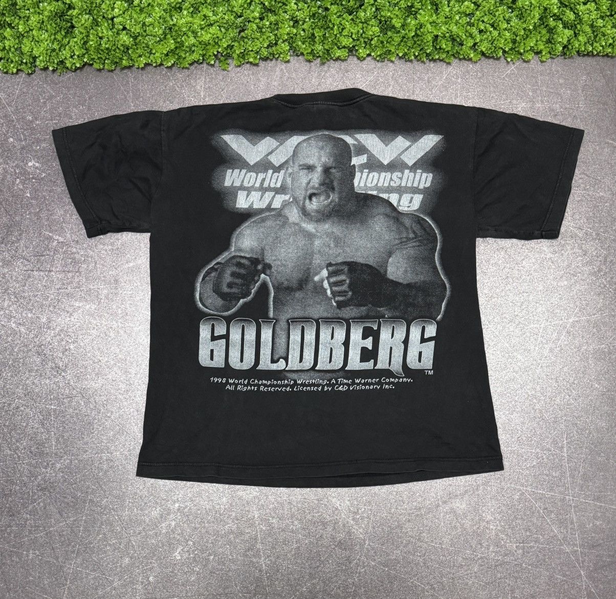 WWE Rare Vintage 1998 WCW GOLDBERG Overprint Tee Size US L / EU 52-54 / 3 - 2 Thumbnail