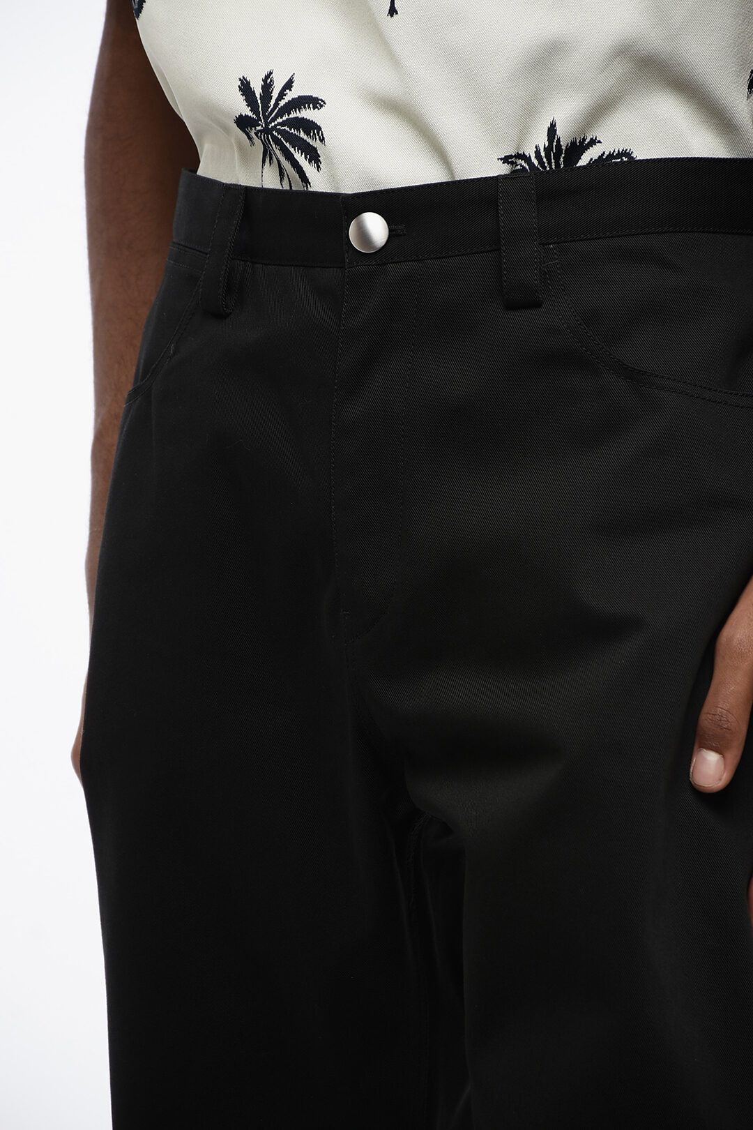 Jil Sander og1mm0625 5-Pocket Twill Cotton Pant in Black Size US 28 / EU 44 - 3 Thumbnail