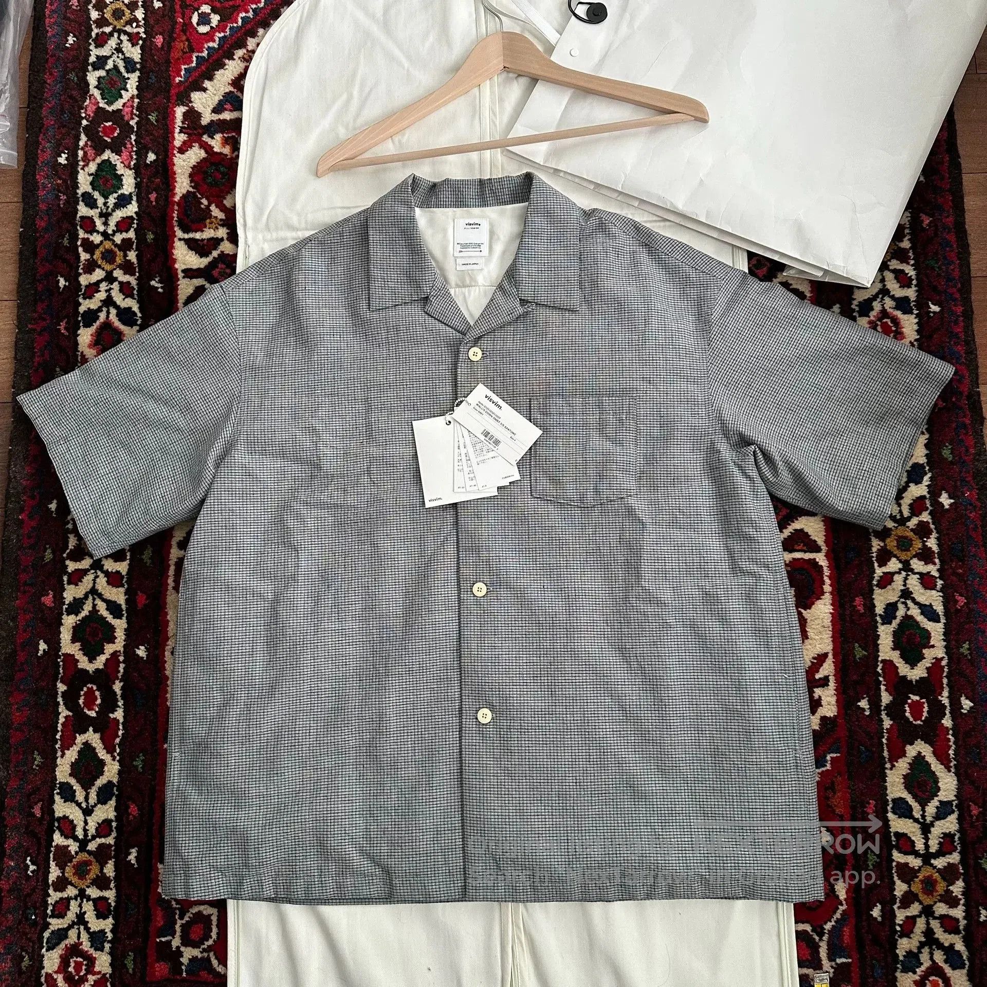 visvim wallis down short sleeve shirt.