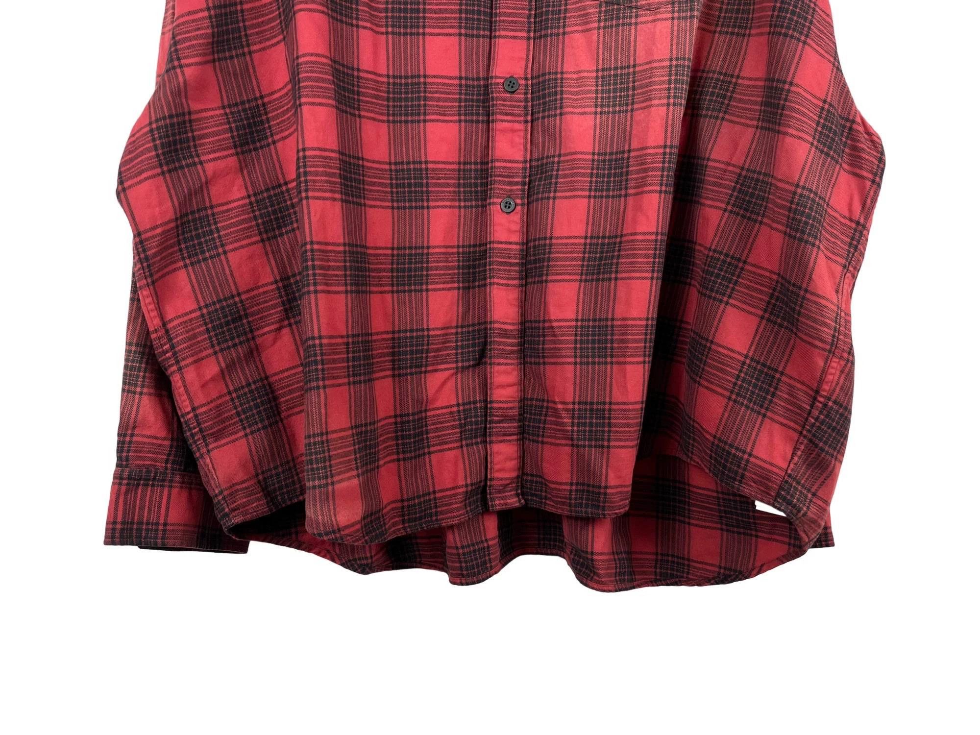 Balenciaga Balenciaga Hooded Check Distressed Shirt Size US M / EU 48-50 / 2 - 4 Thumbnail