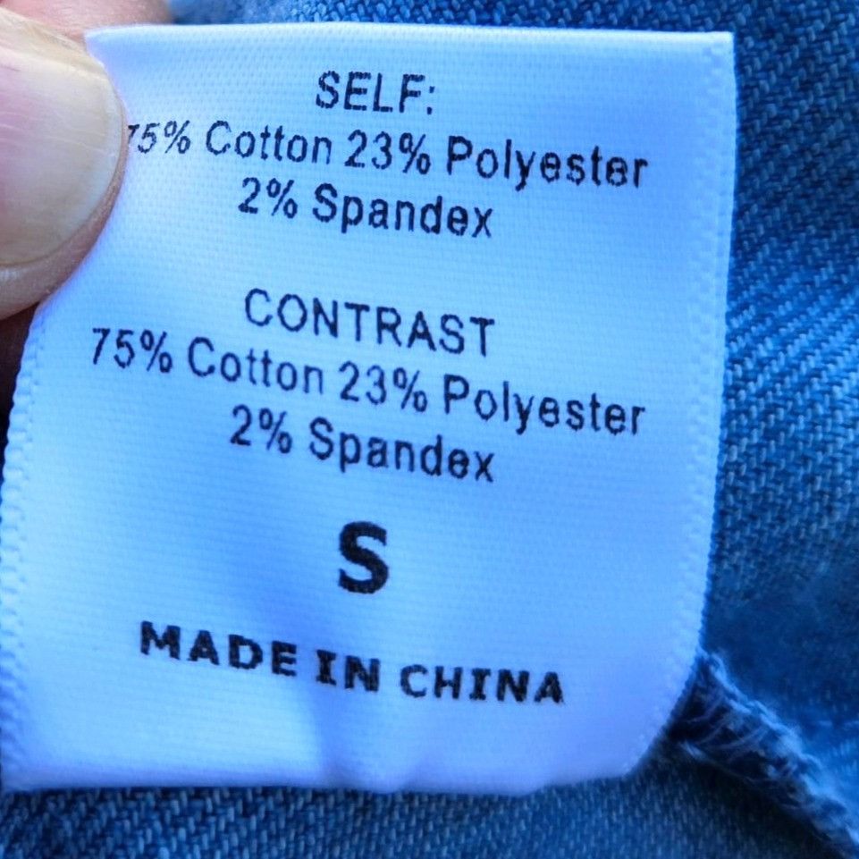 Other Oops Blue Cropped Denim Jacket Sculptural Gold Buttons Size Size S / US 4 / IT 40 - 10 Thumbnail