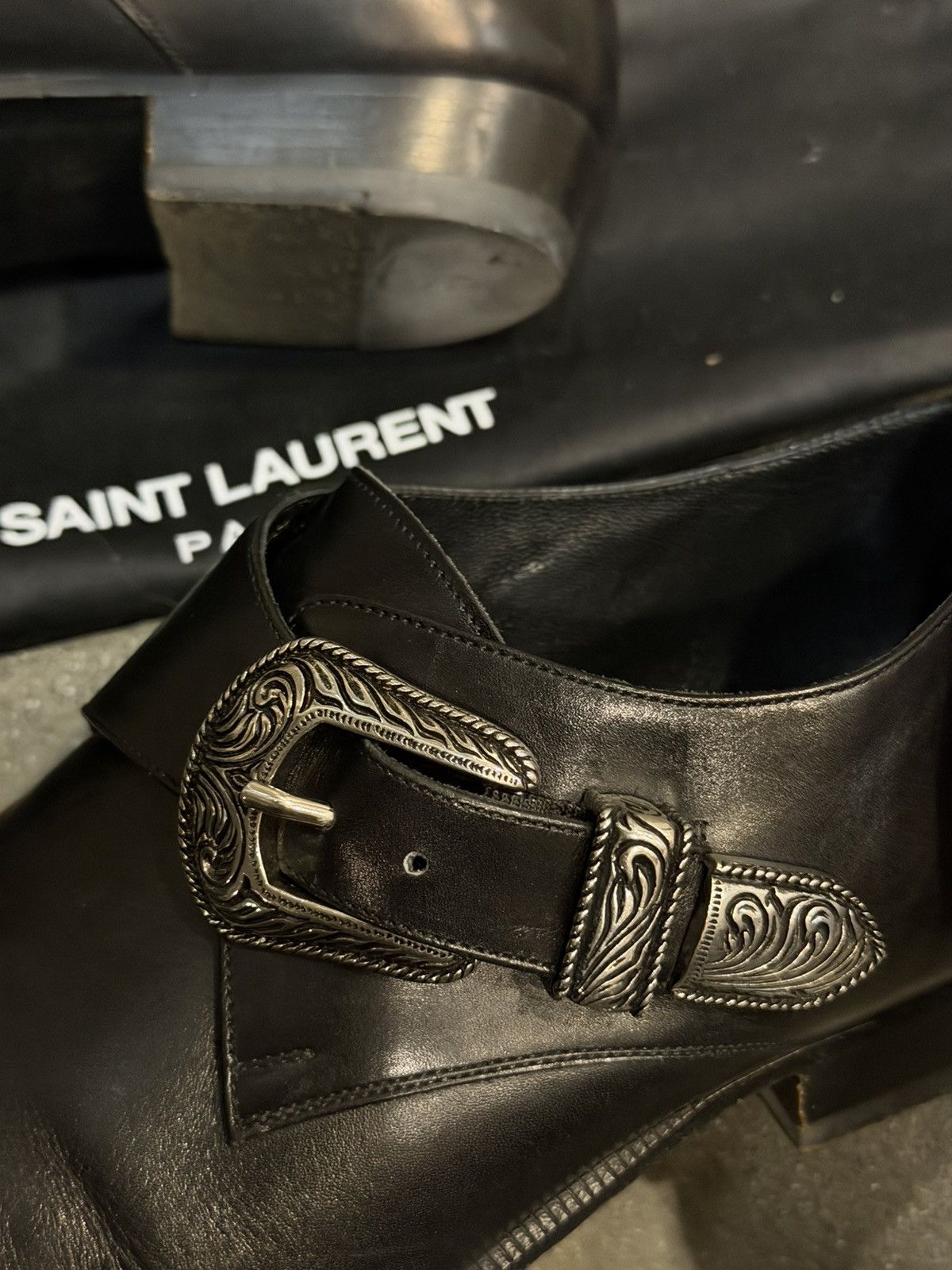 Saint Laurent Paris SS14 Western Monk Strap Duckies Loafers 40 Size US 7 / EU 40 - 9 Thumbnail