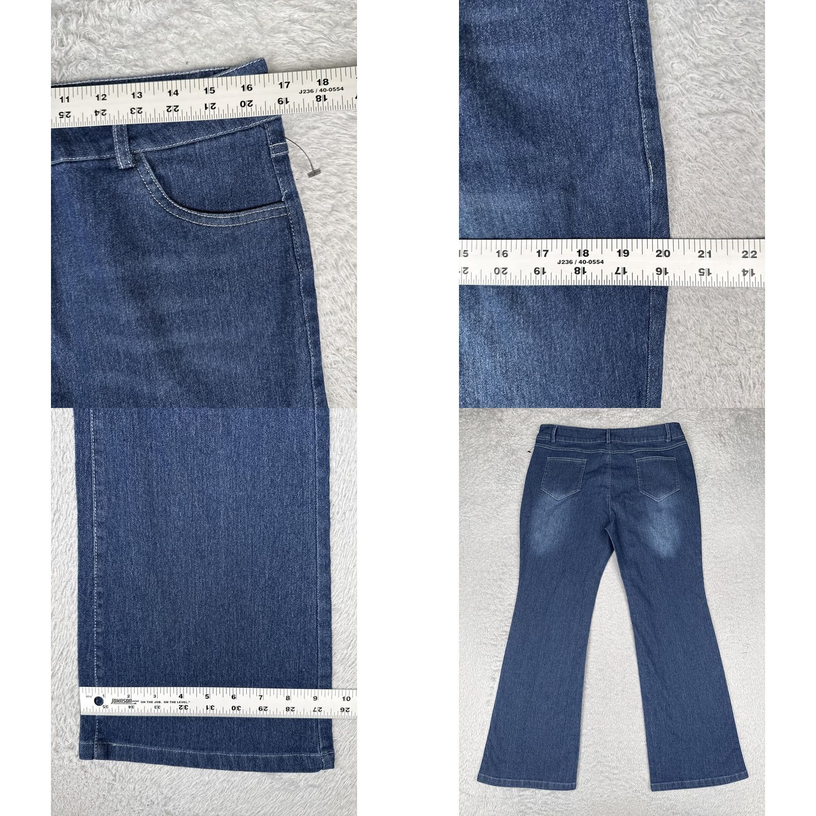 Vintage Jeans Womens 8 Regular Blue Bootcut Medium Wash High Rise Stretch Denim 32X29 Size 30" / US 8 / IT 44 - 9 Thumbnail