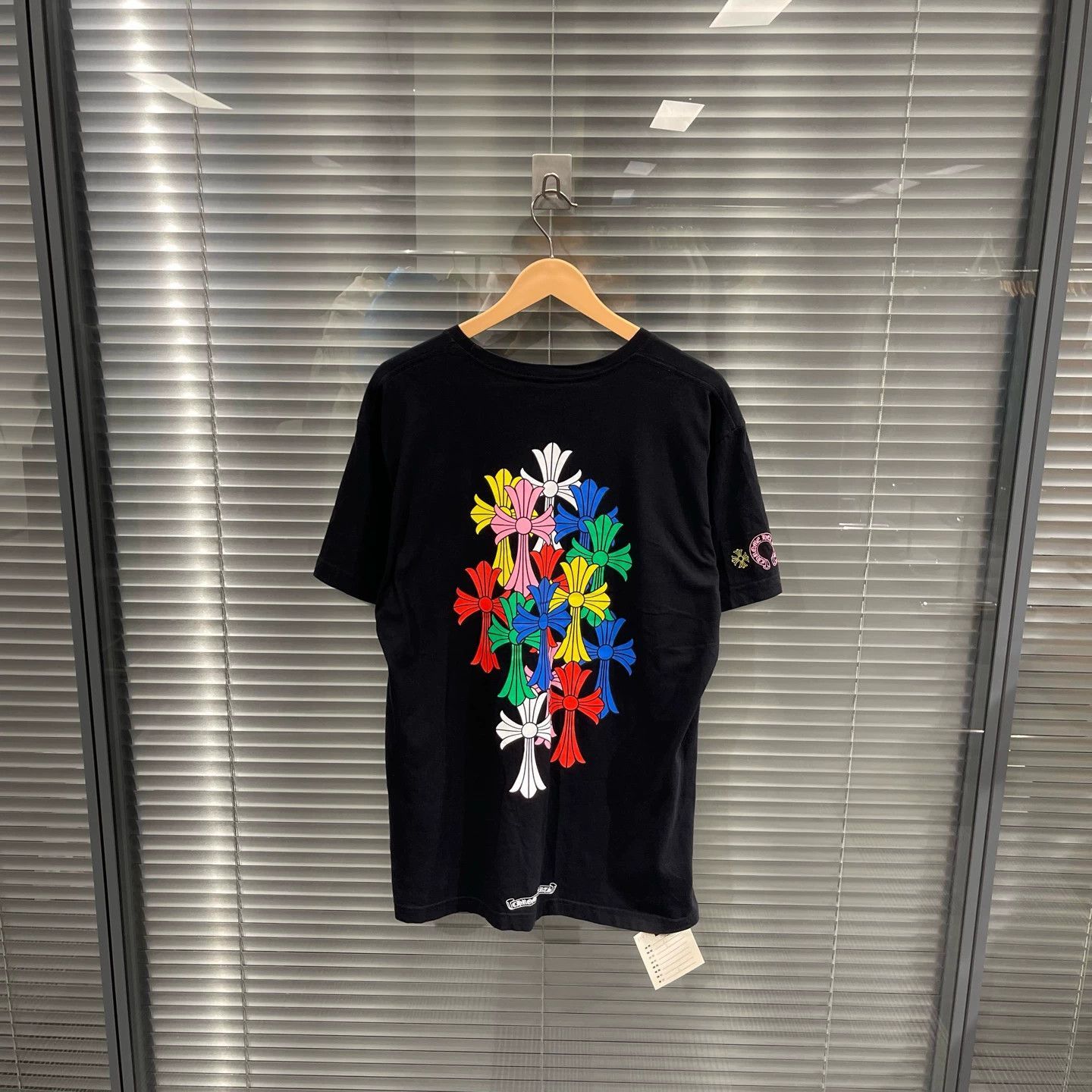 Chrome Hearts Black Short Sleeve T-Shirt with Colorful Cross Design Size US L / EU 52-54 / 3 - 1 Thumbnail