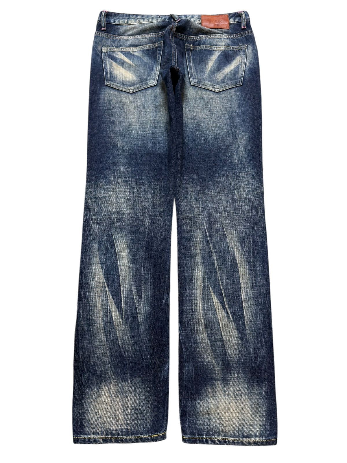 If Six Was Nine Vintage 90s Japanese Brand Blue Faded Wash Patches Style Size US 31 - 2 Thumbnail