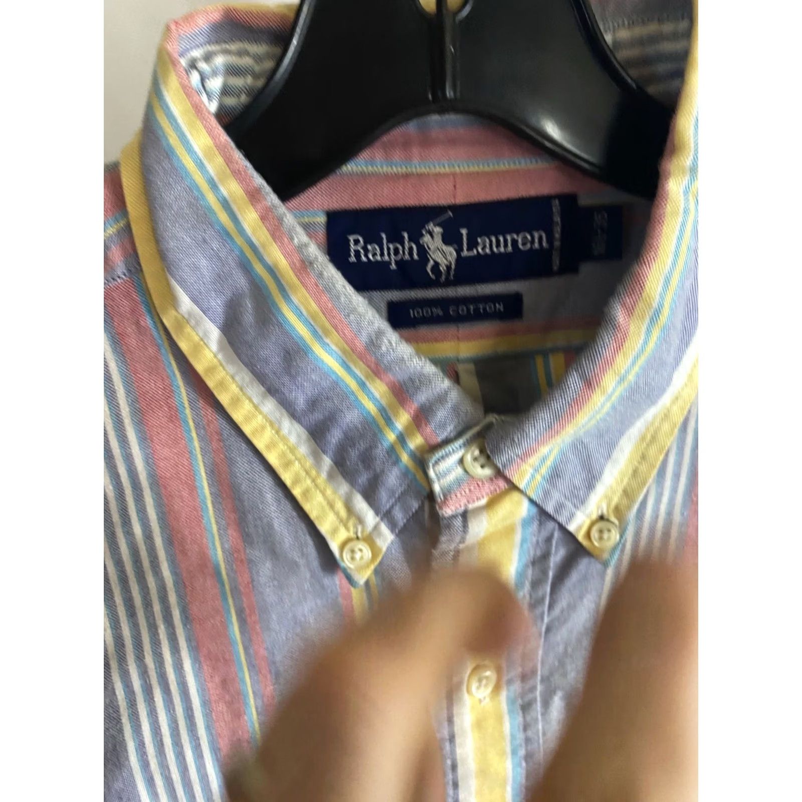 Ralph Lauren Ralph Lauren VTG Retro Stripe LONG SLEEVE SHIRT Men Large L 16.5 x 35 Button-Up Color Sharp Size US L / EU 52-54 / 3 - 5 Thumbnail