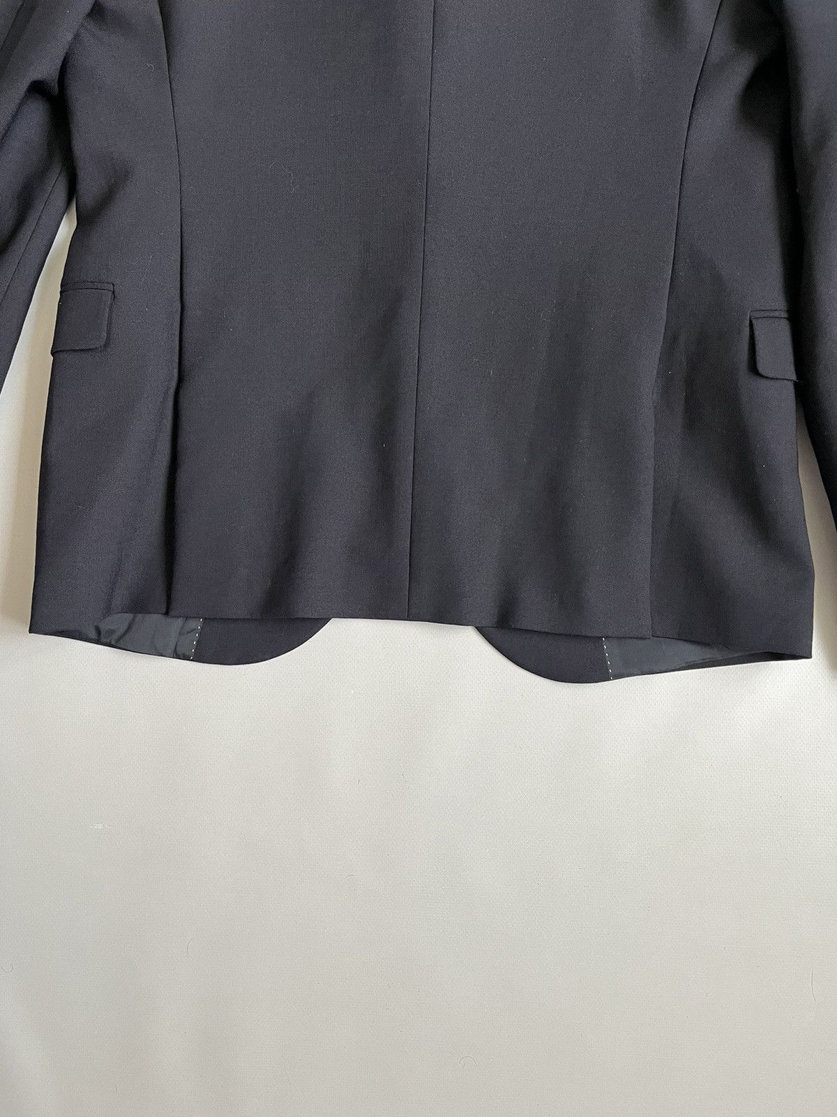Designer × Japanese Brand × Neil Barrett Neil Barrett Men Woven Dark Navy Slim Fit Suit Blazer Size 50S - 19 Thumbnail