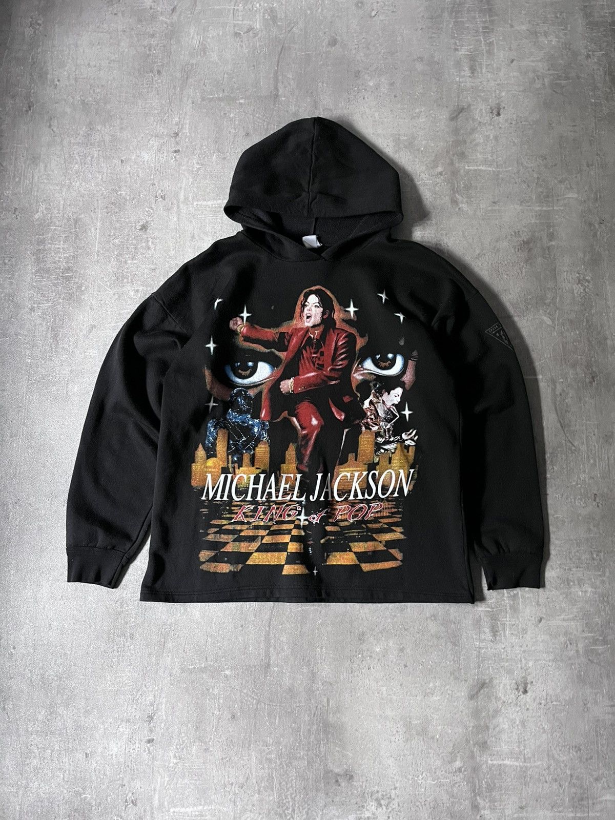 Michael Jackson King Of Pop 90s Hoodie black