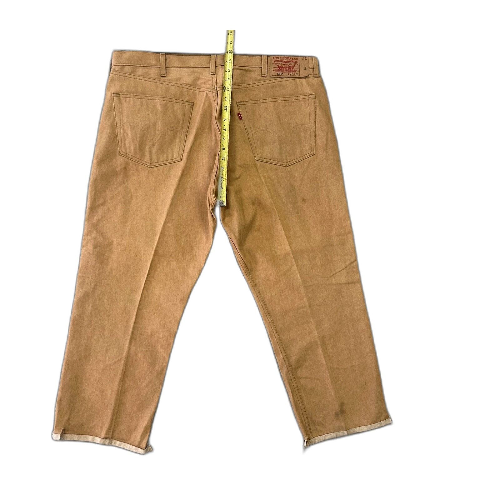 Levi's Vintage Levis 501 Men's Jeans Size 42x32 Straight Leg Brown Size US 42 / EU 58 - 8 Thumbnail