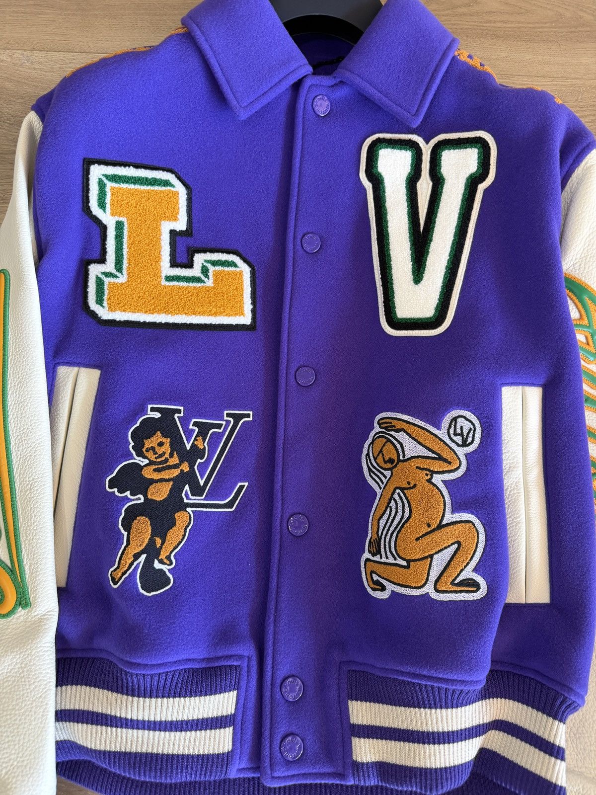 Louis Vuitton Louis Vuitton Multi Patch Leather Varsity Blouson Virgil Size US M / EU 48-50 / 2 - 5 Thumbnail