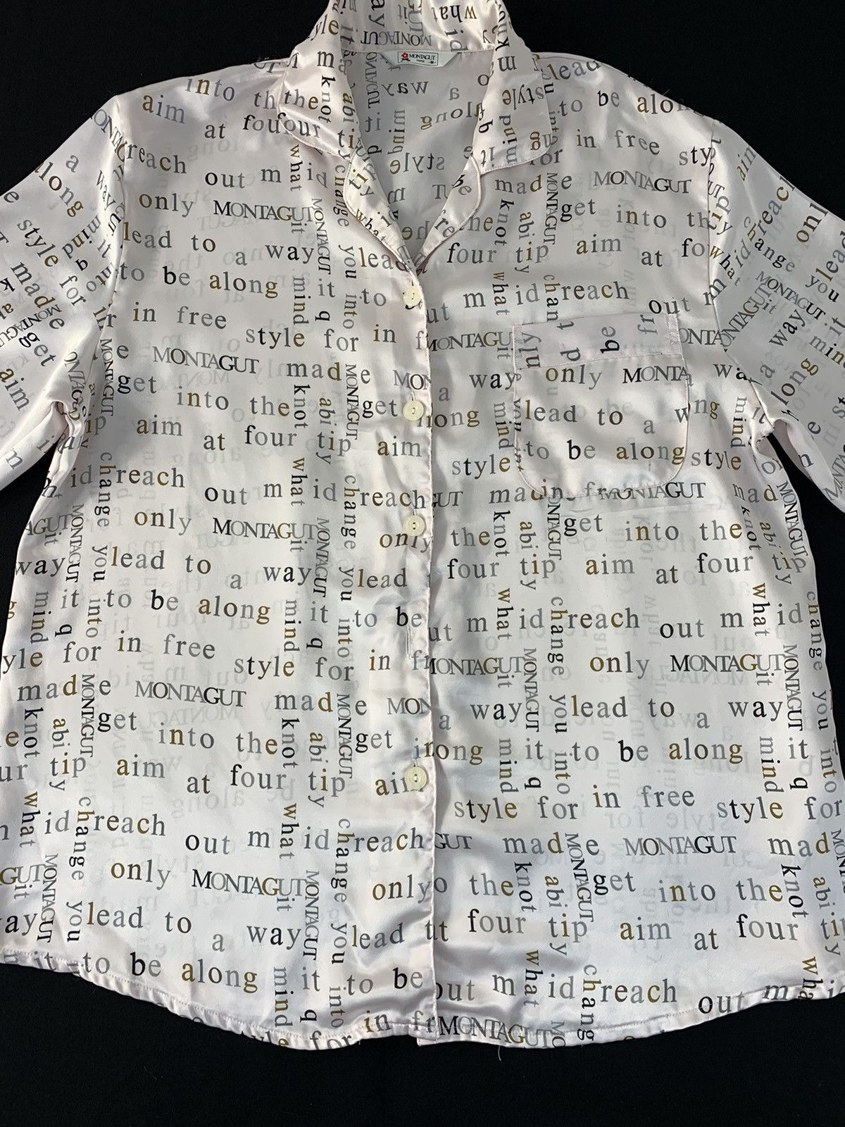 Montagut 90s Montagut Paris Humour Design Sleep Button Up Shirt Size US L / EU 52-54 / 3 - 2 Thumbnail
