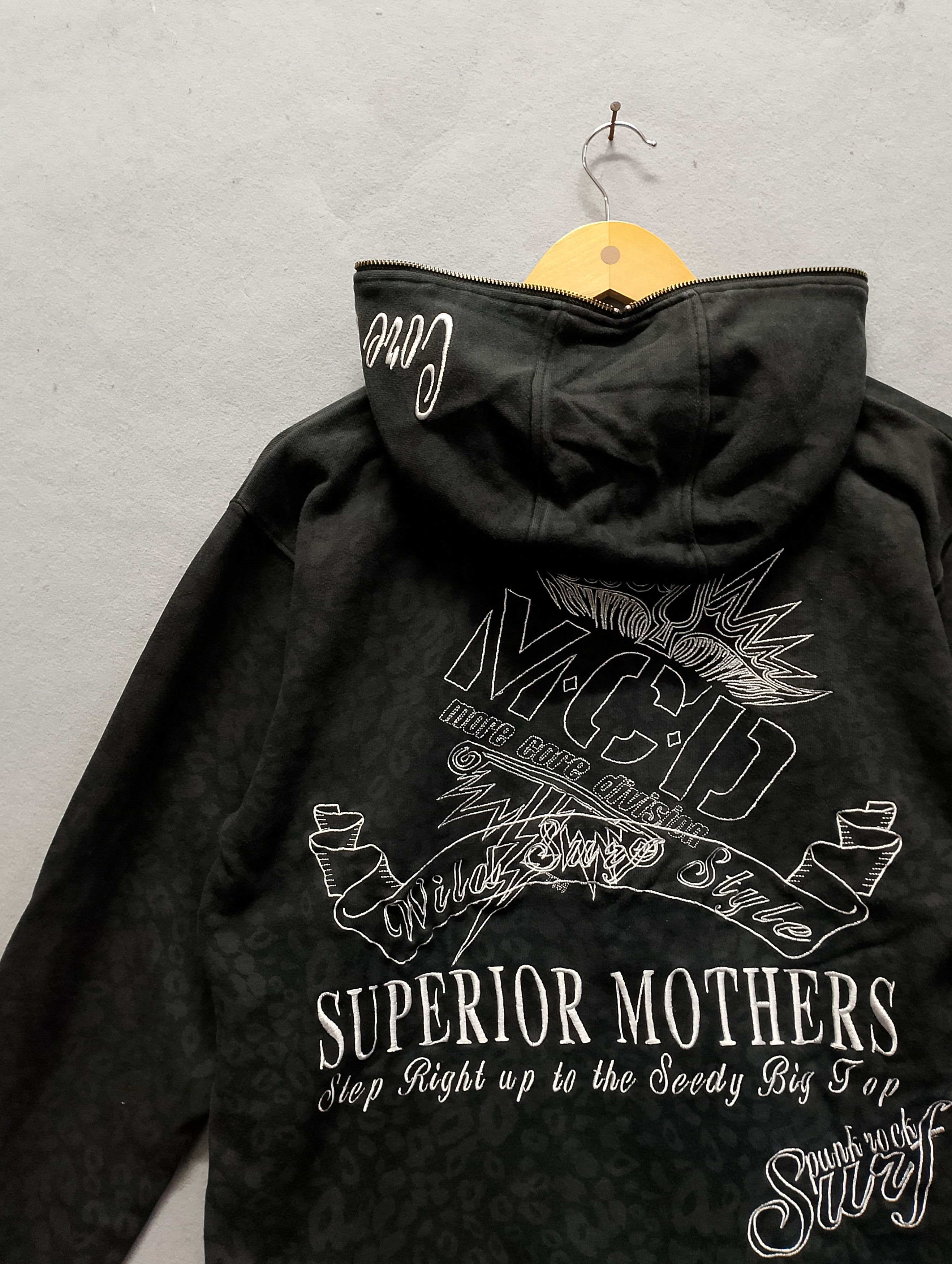 Japanese Brand MCD Zip Hoodie Superior Mothers Graphic Hardcore Surf Style Size US L / EU 52-54 / 3 - 8 Thumbnail