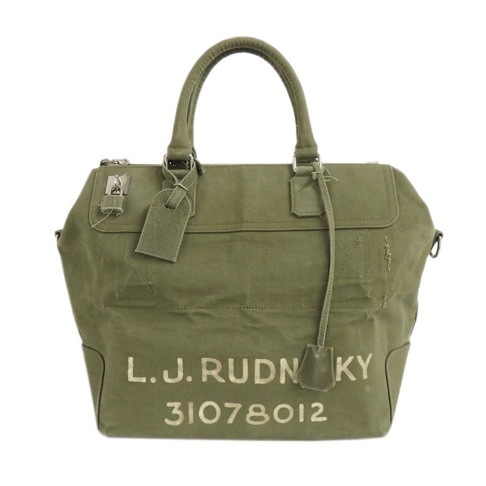 image of Readymade Vintage Military Duffle Bag in Green, Men's