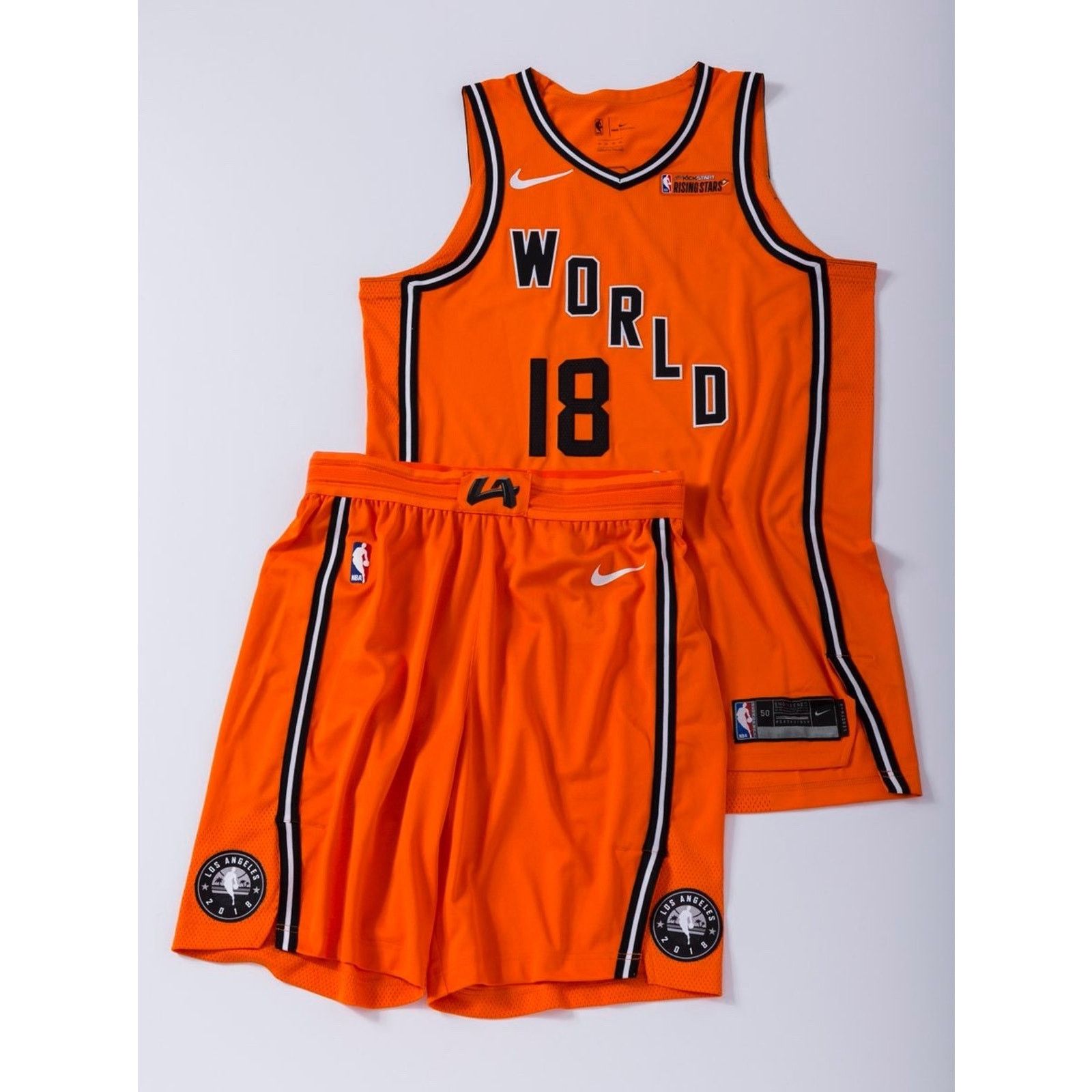 Nike NBA '18 Rising Stars World Player Issued Shorts 46 +1 2XL Size US 44 / EU 60 - 8 Thumbnail