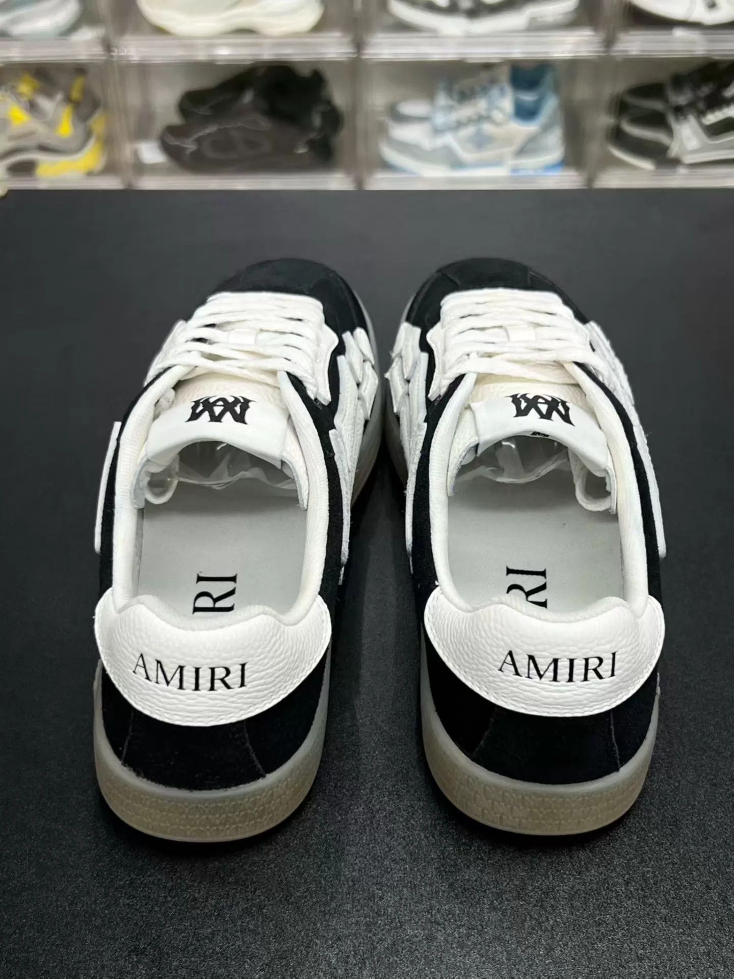 Amiri AMIRI PACIFIC Suede Bone Sneaker 42 Black/White Near New Rare Size US 9 / EU 42 - 7 Thumbnail