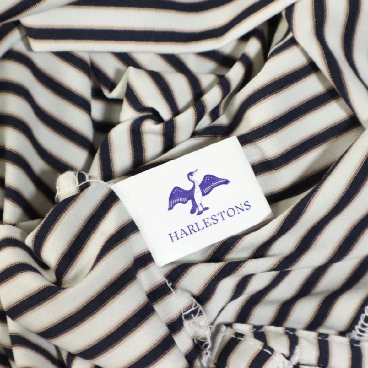 Prince Harleston King and Prince Heritage Striped Polo Shirt White Men's L Size US L / EU 52-54 / 3 - 7 Thumbnail