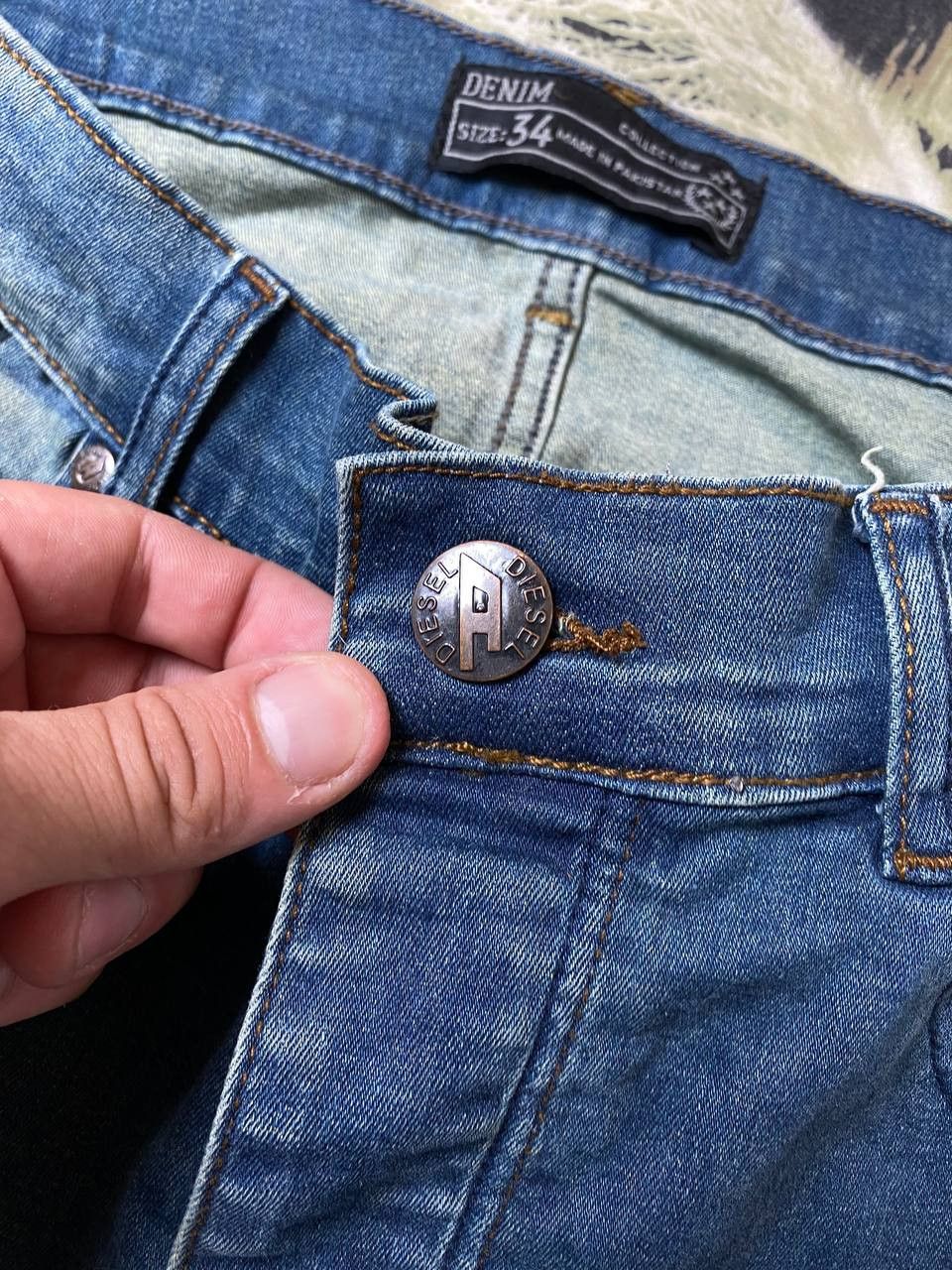 Diesel × Vintage Diesel Vintage Distressed Denim Jeans Y2K Size US 34 / EU 50 - 6 Thumbnail