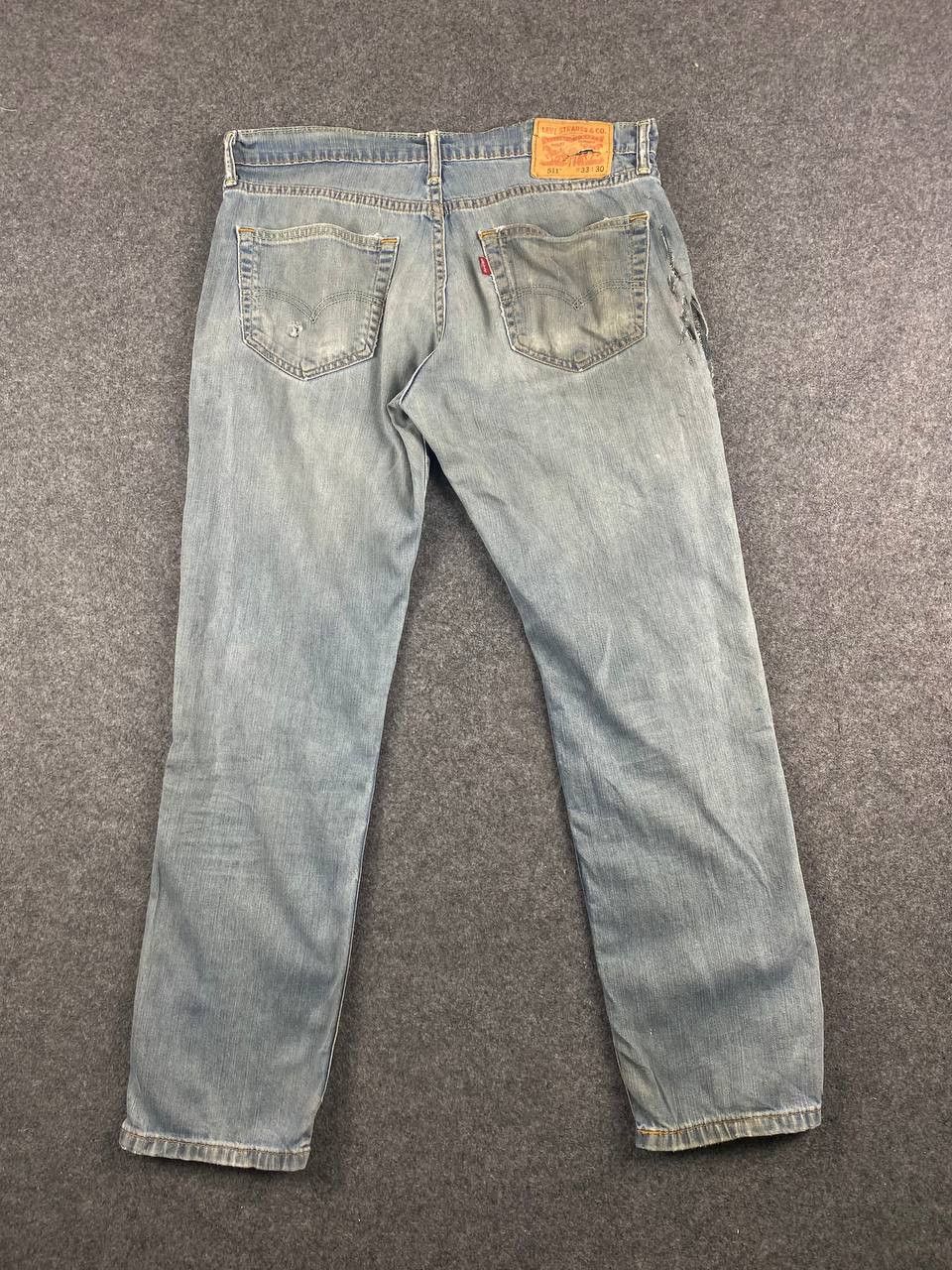Levi's levis 511 slim distressed denim nice design Size US 36 / EU 52 - 1 Thumbnail