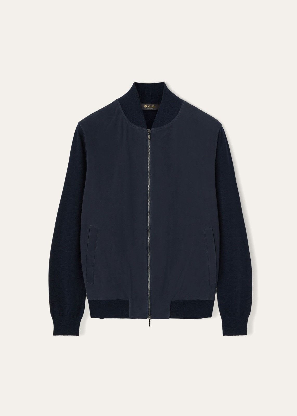 Loro Piana o1srvl11e0225 FAM4998 Lp Ivy Bomber Jacket in Navy Blue Size US M / EU 48-50 / 2 - 1 Thumbnail
