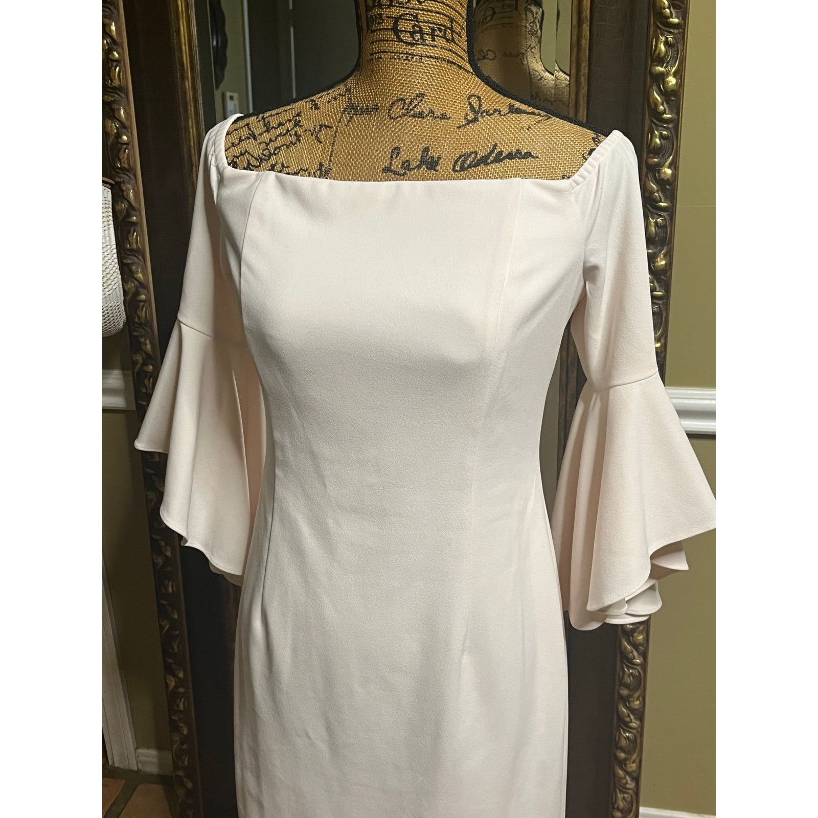Calvin Klein Calvin Klein Blush Pink Dress Size L / US 10 / IT 46 - 2 Thumbnail