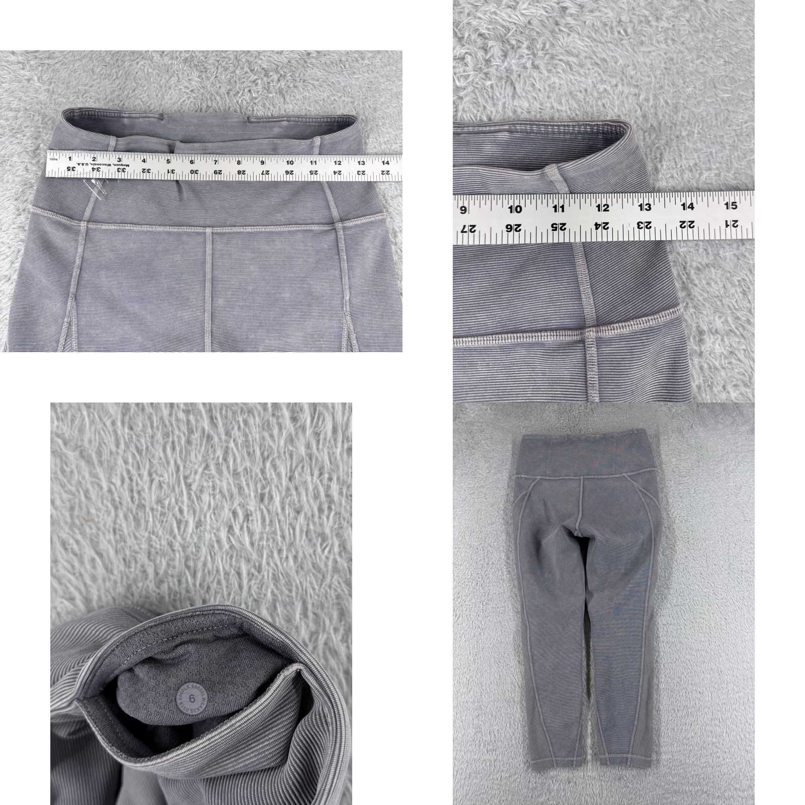 Lululemon Lululemon Wunder Under Crop 23" Blue Pants Women 6 Size 28" / US 6 / IT 42 - 8 Thumbnail