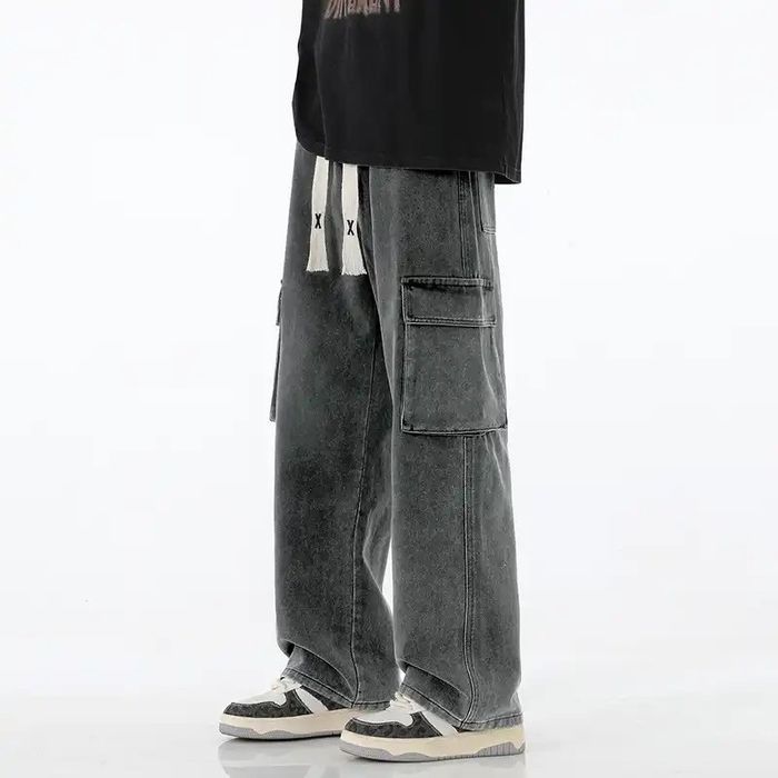 Men Y2K Baggy Cargo Jeans
