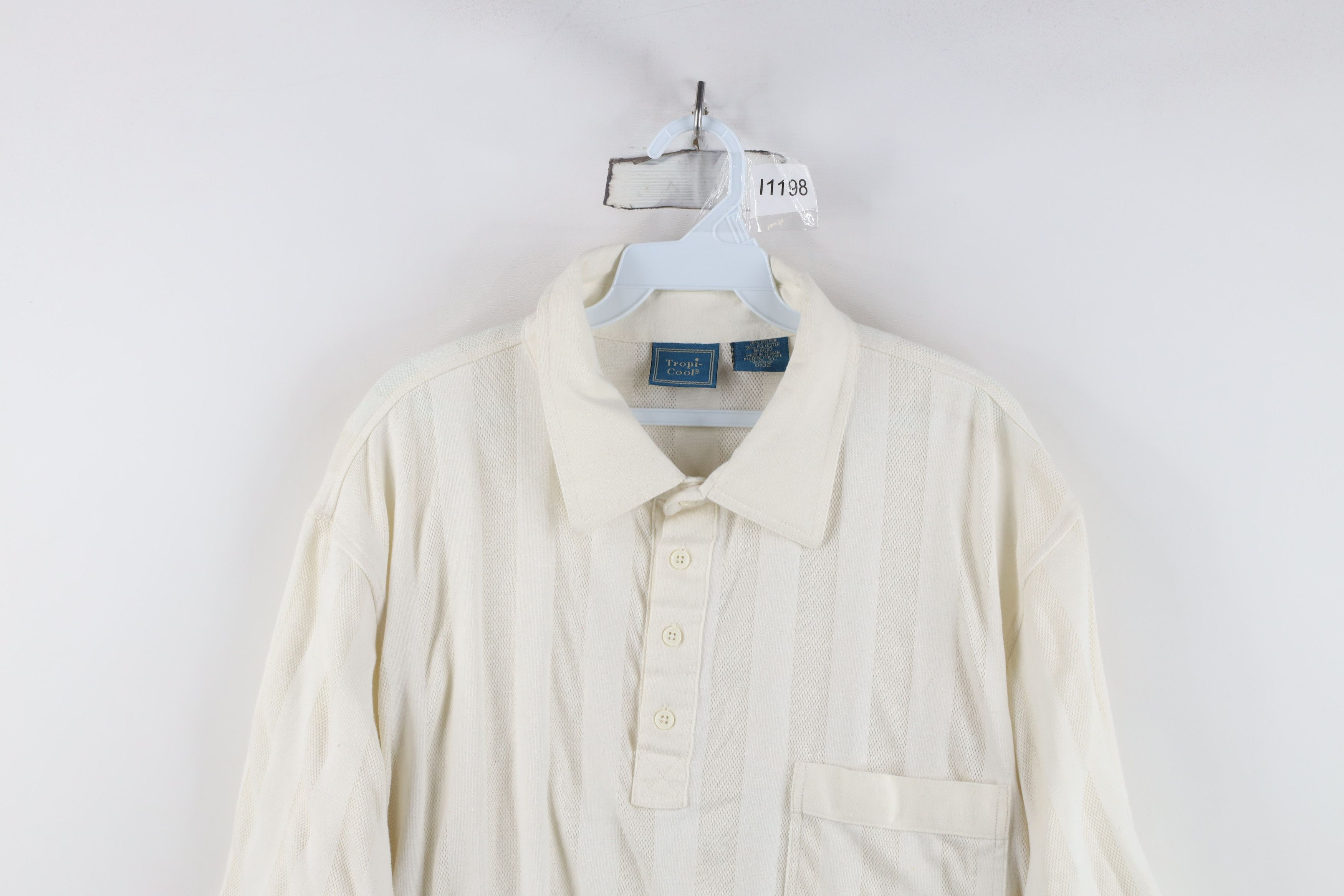 Vintage Vintage 90s Streetwear Knit Collared Pullover Polo Shirt Size US XL / EU 56 / 4 - 2 Thumbnail
