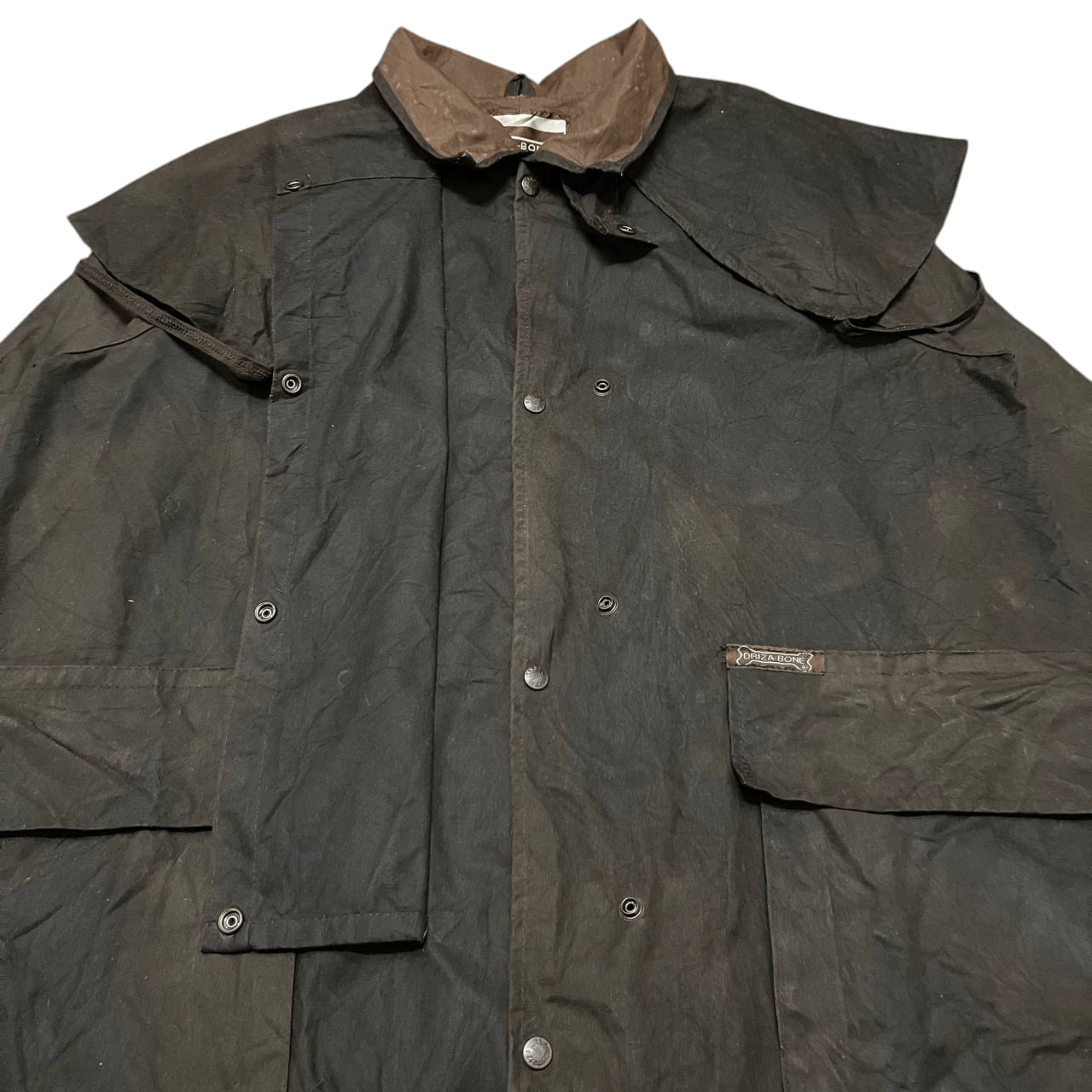 Man Made In Australia Vintage Driza Bon Waxed Riding Short Coat Size US XL / EU 56 / 4 - 6 Thumbnail