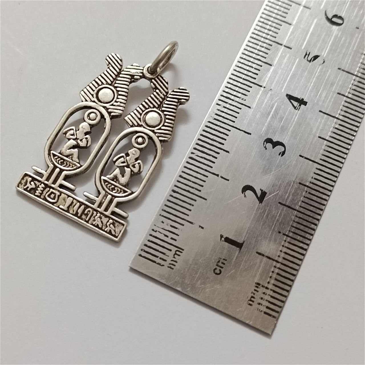 Sterling Silver Sterling silver 925 pharaoh cartouche pendant Egyptian Size ONE SIZE - 5 Thumbnail