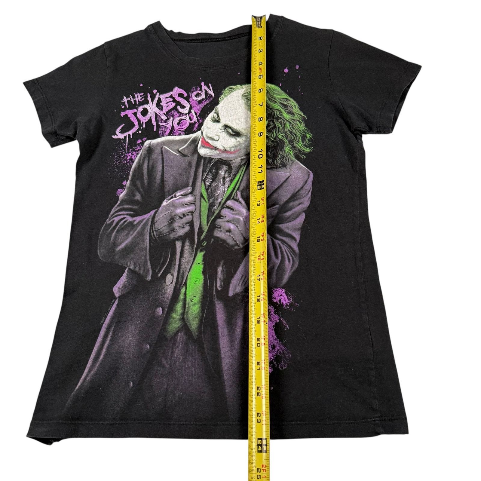 Vintage Vintage y2k The Dark Knight Joker Women's Baby Tee T-shirt Size M / US 6-8 / IT 42-44 - 8 Thumbnail