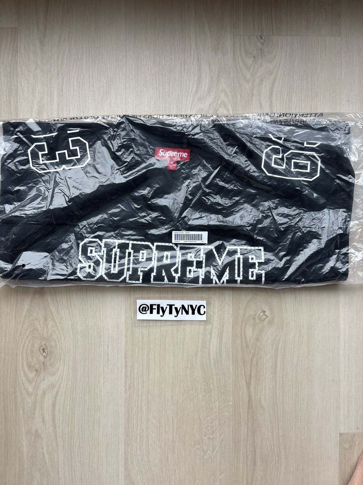 Supreme Supreme FW25 Bones football jersey black size XL | Grailed