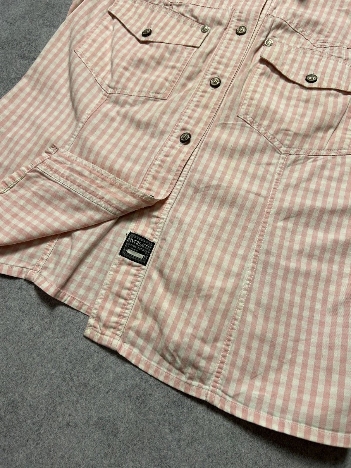Versace Jeans Couture vintage VERSACE JEANS COUTURE signature button up Vests Size S / US 4 / IT 40 - 4 Thumbnail