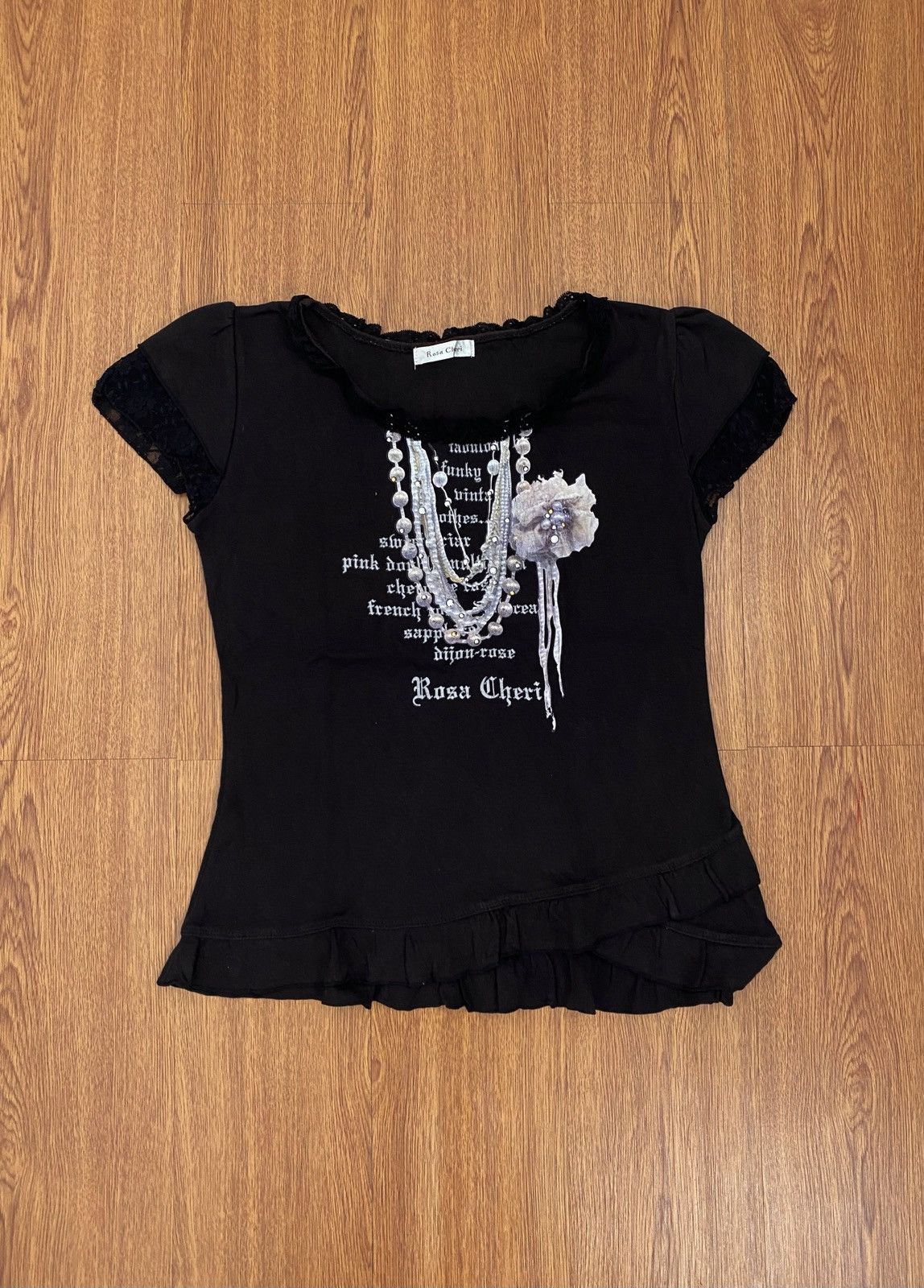 If Six Was Nine Rosa cheri necklace poem tee Size L / US 10 / IT 46 - 1 Thumbnail