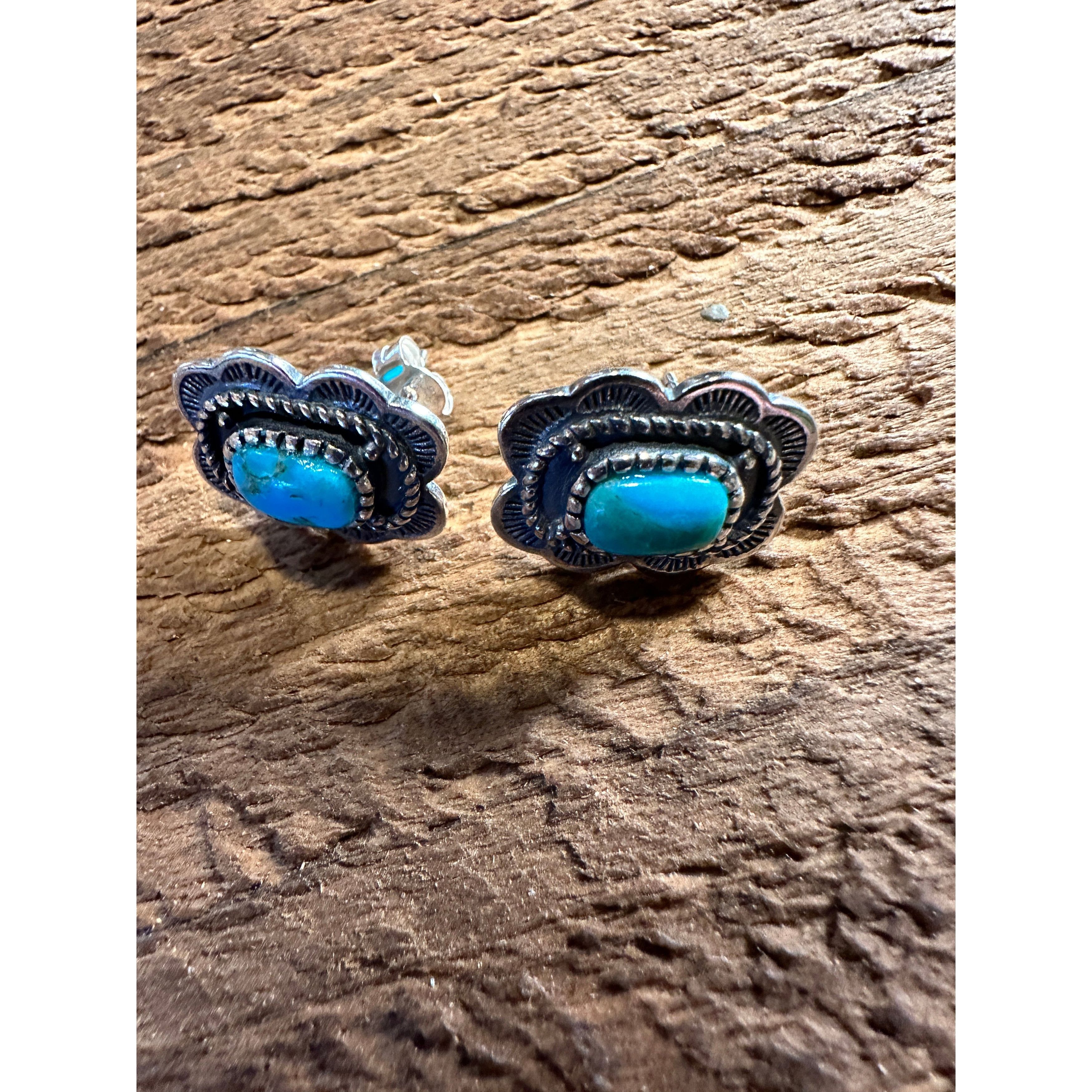 Other Arizona Turquoise Dreamcatcher Sterling Silver Stud Earrings Size ONE SIZE - 7 Thumbnail
